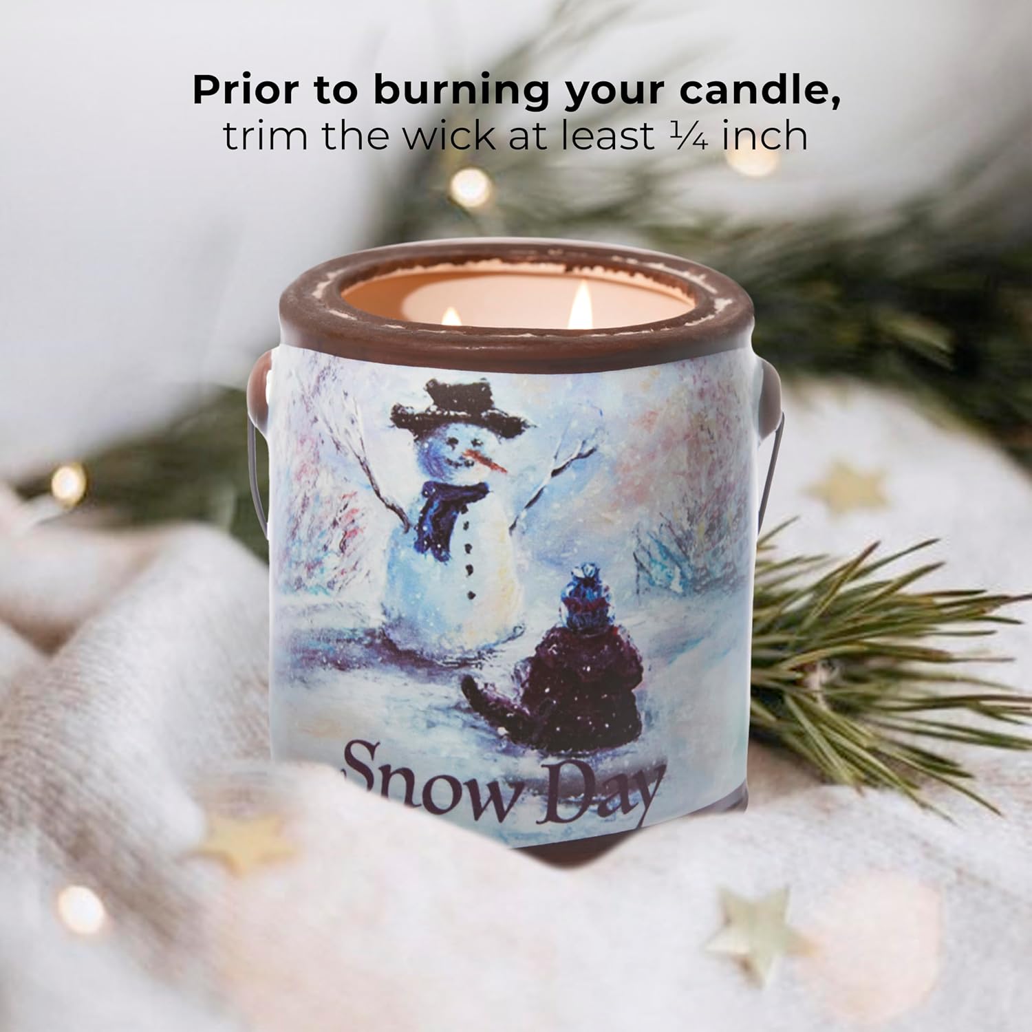 A CHEERFUL GIVER 95hr 20oz Scented Candle - Balsam Fir - Multi-Wick Glass Candle - Gifts For Men and Women