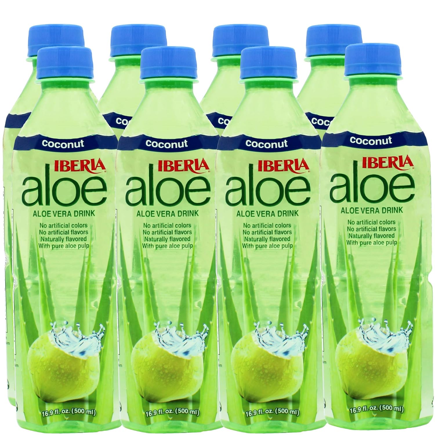 Iberia Aloe Vera Juice Drink, Pineapple, 16.9 Fl Oz (Pack of 24)