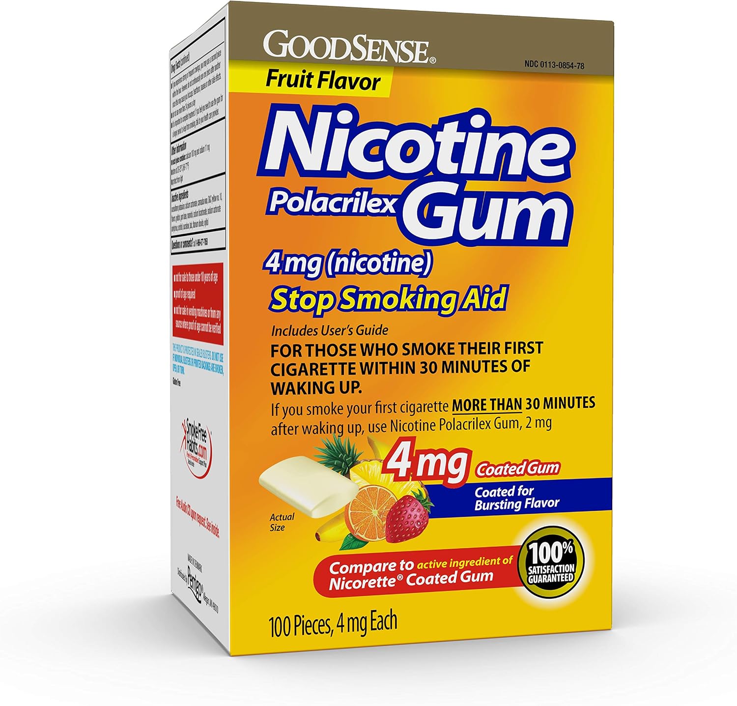 GoodSense Nicotine Polacrilex Lozenge 2 mg (Nicotine), Mint Flavor, Stop Smoking Aid; Quit Smoking with Nicotine Lozenge, 72 Count