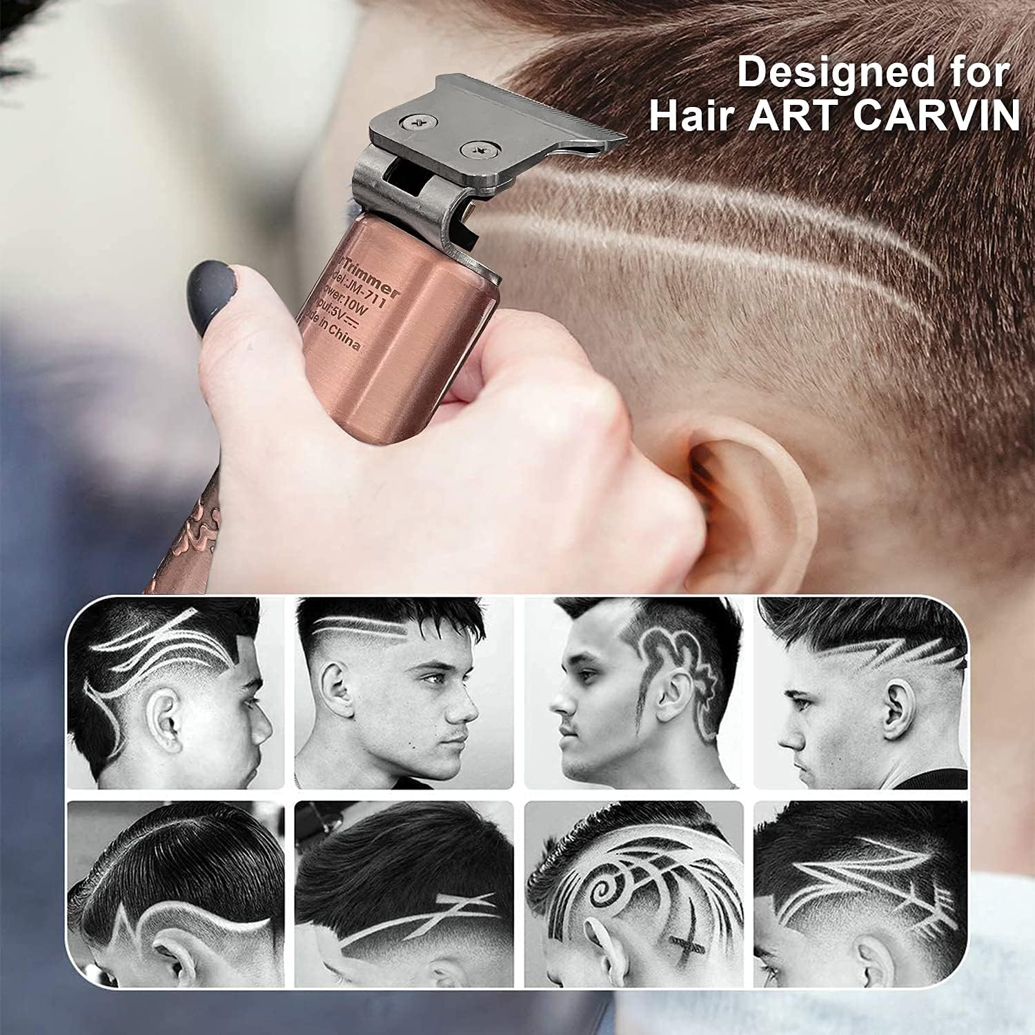 Suttik Hair Clippers for Men, Professional Hair & Beard Trimmer for Men, Mustache Trimmer T-Blade Hair Liner Edgers