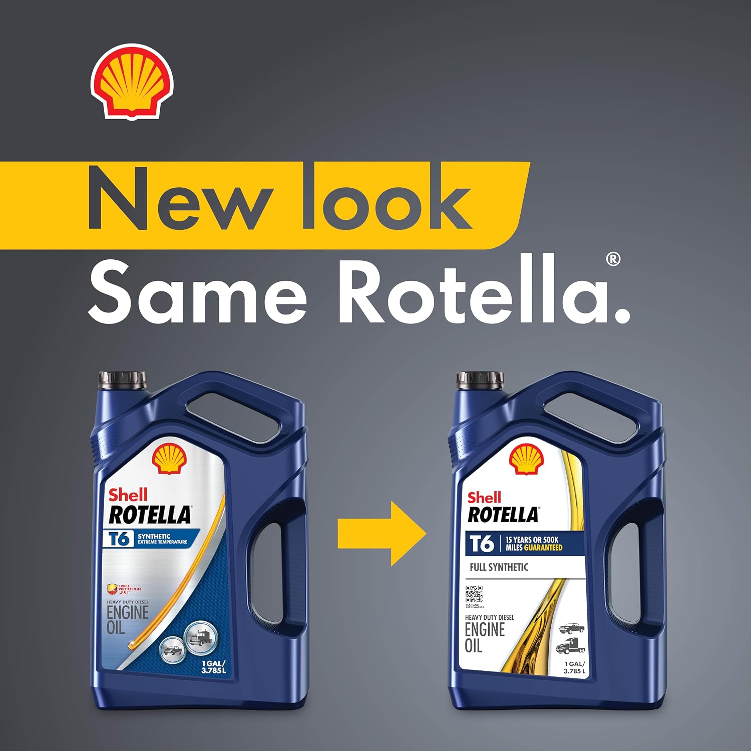 Shell Rotella T6 Full Synthetic Heavy Duty Engine Oil 5W-40, 55 Gallon Drum