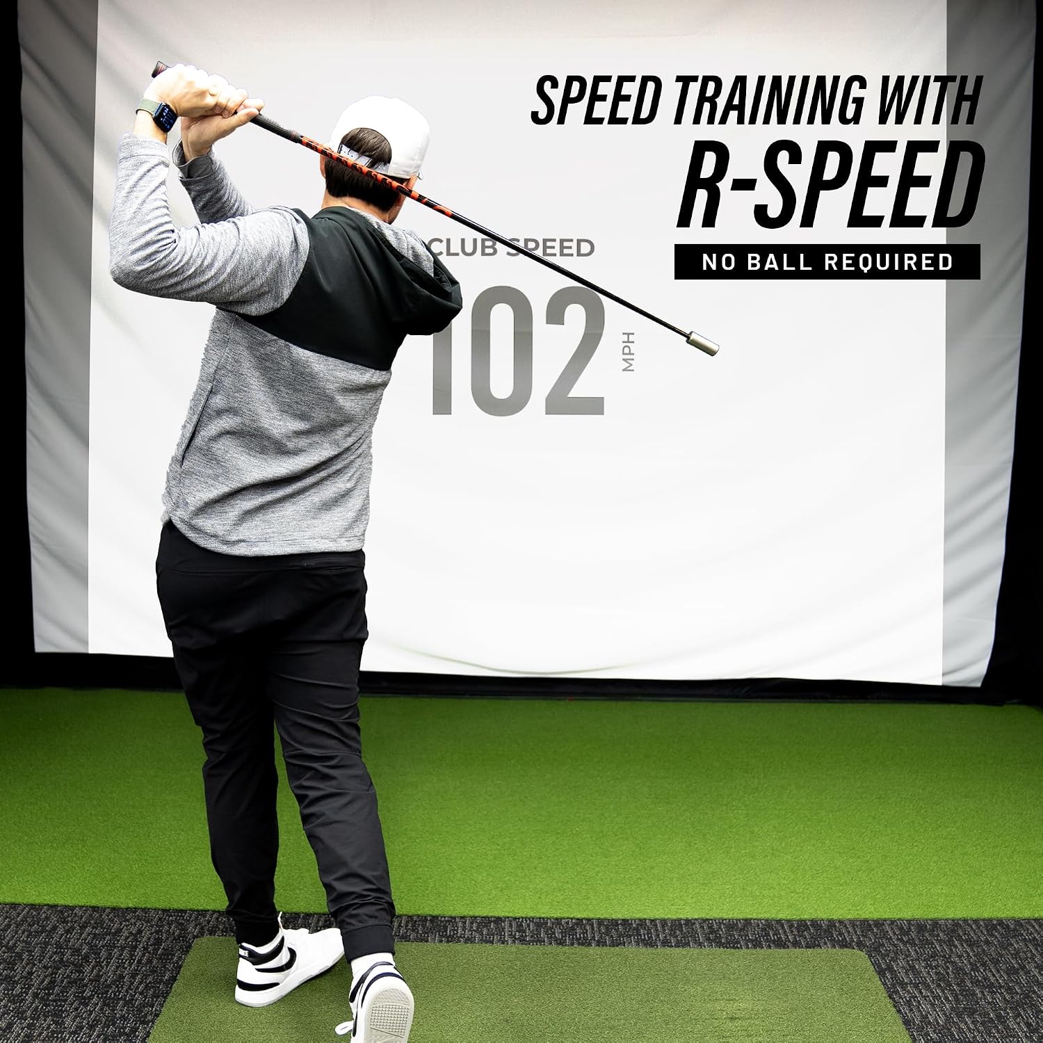 Rapsodo Mobile Launch Monitor Golf Simulator | MLM iPhone & iPad Only | Indoor & Outdoor Swing Analyzer & Tracker | GPS Satellite View | Ball Speed
