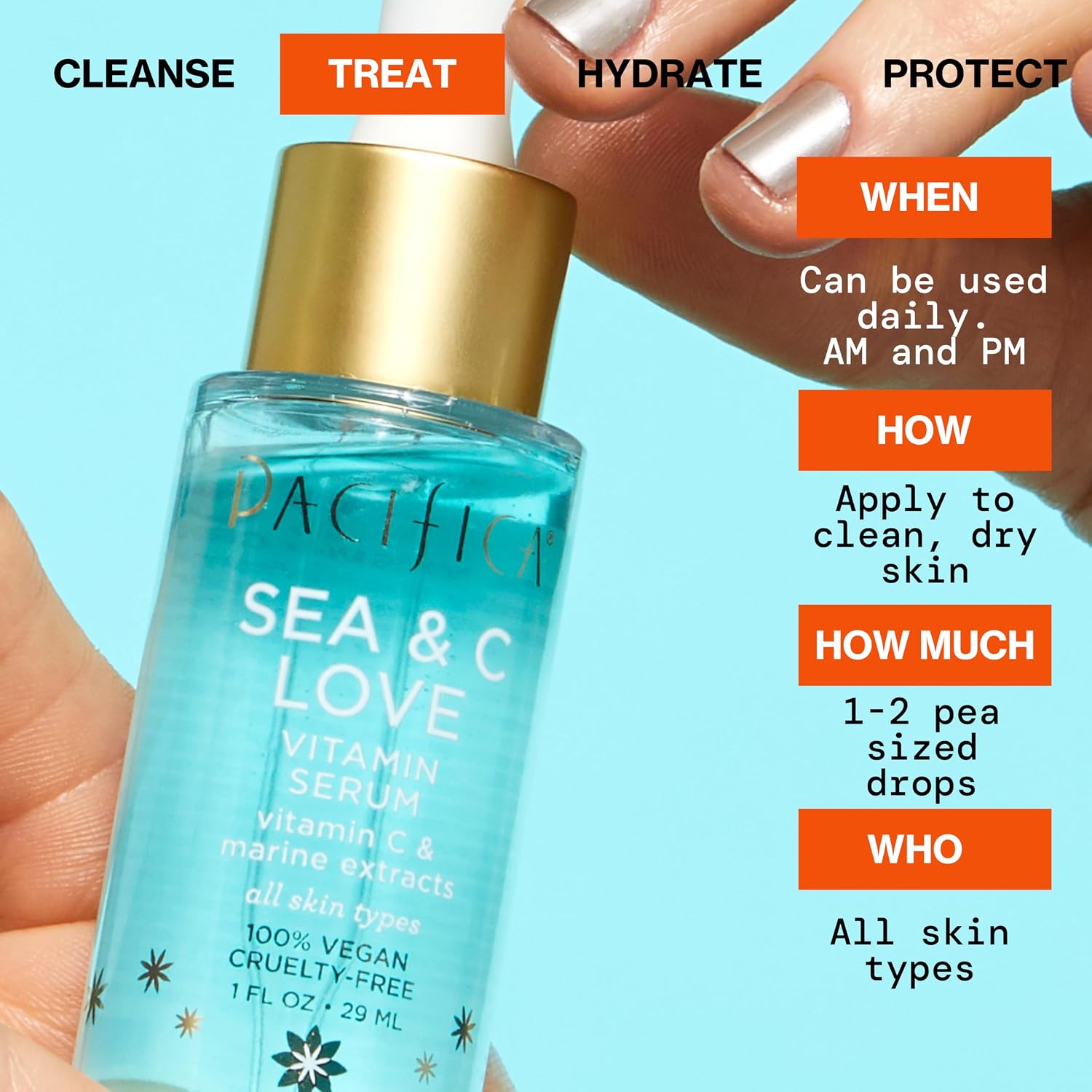 Pacifica Vitamin C Serum for Face – Glow Baby Brightening Facial Serum with Glycolic Acid – Vitamin C Booster Skin Care, Dark Spot Corrector, Vegan Skincare for Glowing Skin, Dermatologist Tested