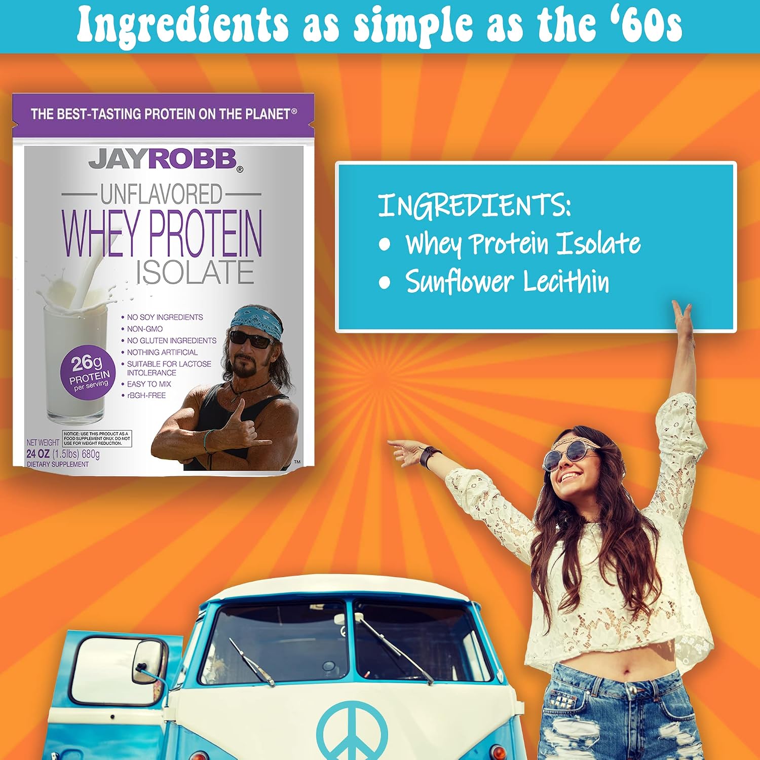 JAYROBB Whey Protein (5 Pound, Vanilla)