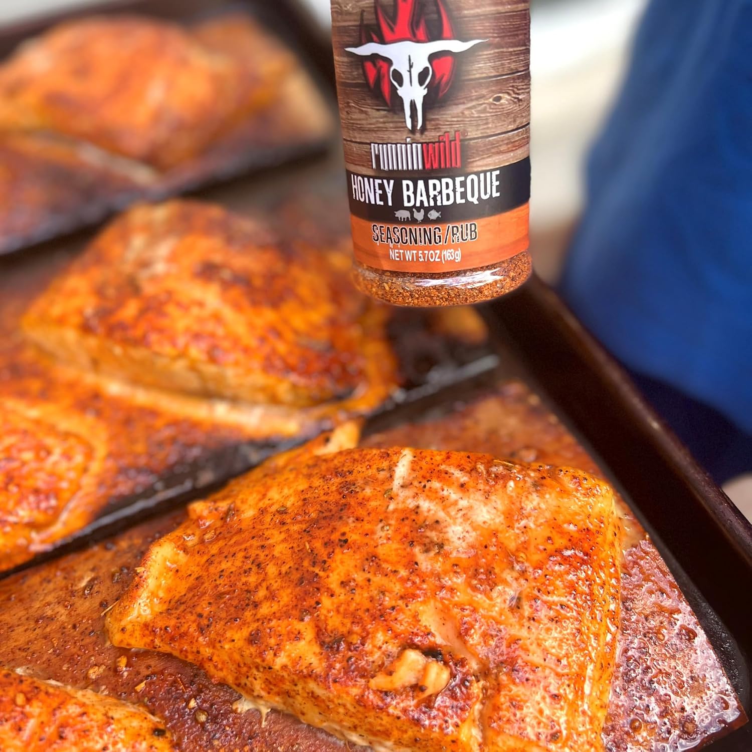Gourmet Honey BBQ Rub & Seasoning – Delicious Sweet & Smoky Flavor for Pork, Chicken, Ribs & Salmon | Premium BBQ Dry Rub | Runnin’ Wild Foods
