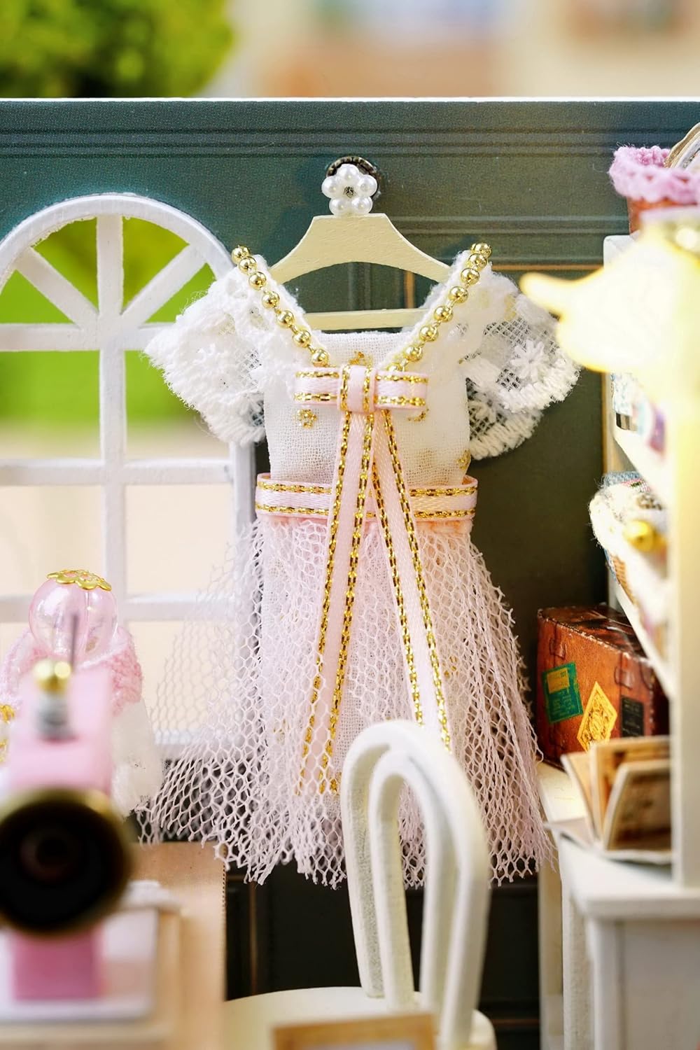 CUTEROOM DIY Doll Room Miniature Furniture Wooden House Kit-Study Room