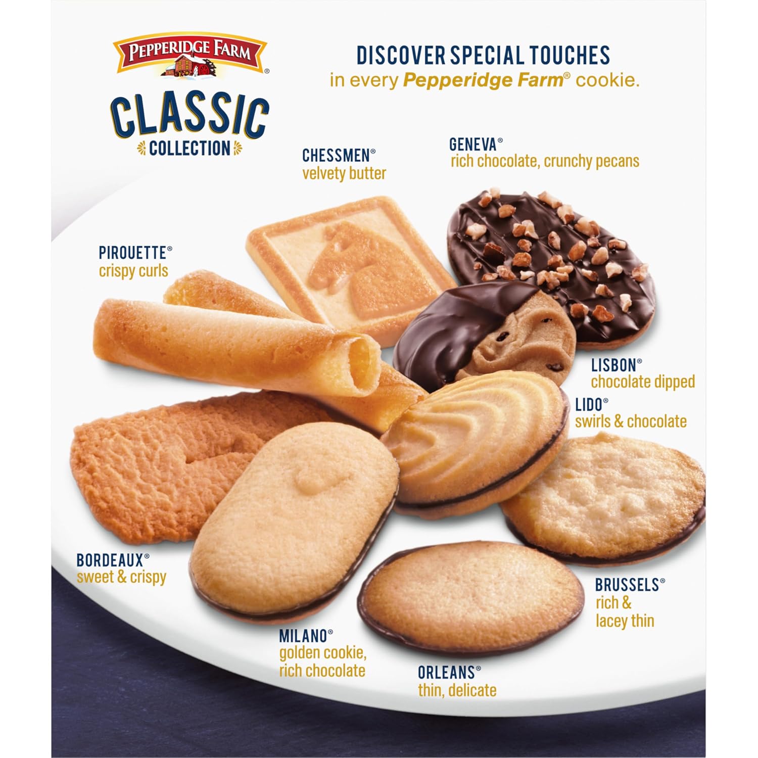 Pepperidge Farm Assorted Collection of 7 Chocolate Cookies, 13 Oz