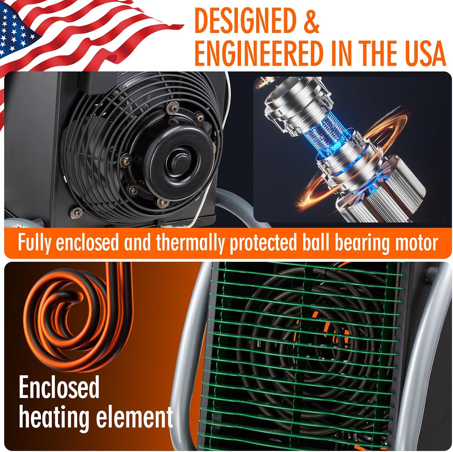 DR. INFRARED HEATER DR218-1500W Greenhouse Garage Workshop Infrared Heater, 1500-watt