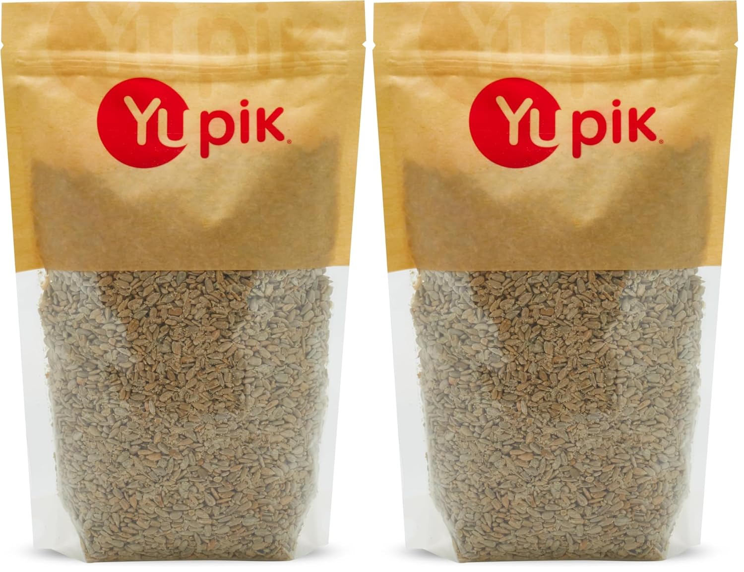Yupik Roasted Sunflower Seeds, Unsalted, No Shell, 2.2 lb (35.2 oz), Gluten-Free, Vegan, Kosher, Shelled Seeds, Salt-Free, Source of Fiber & Iron, Plant-Based Protein, Savory Snack,For Baking,Topping