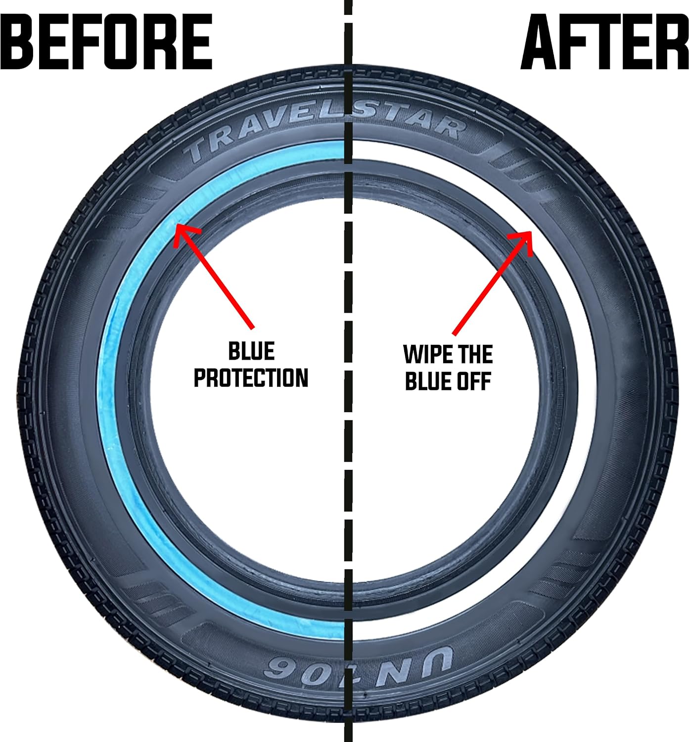 Travelstar UN106 All Season 215/70R15 18mm White Wall Radial Passenger Car Tire- 215/70-15 98T + Three-Year Road Hazard Warranty Included 215/70/15 (Tire Only)