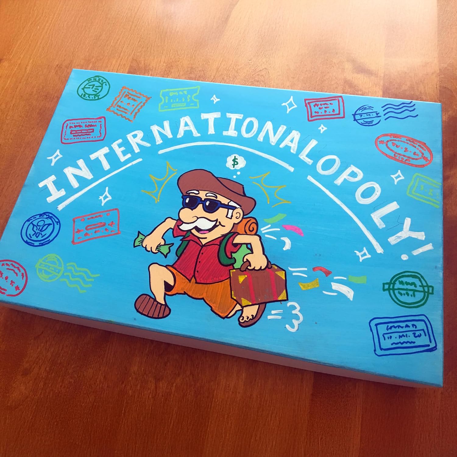 Create Your Own Opoly Board Game Kit with Blank Board & Game Pieces
