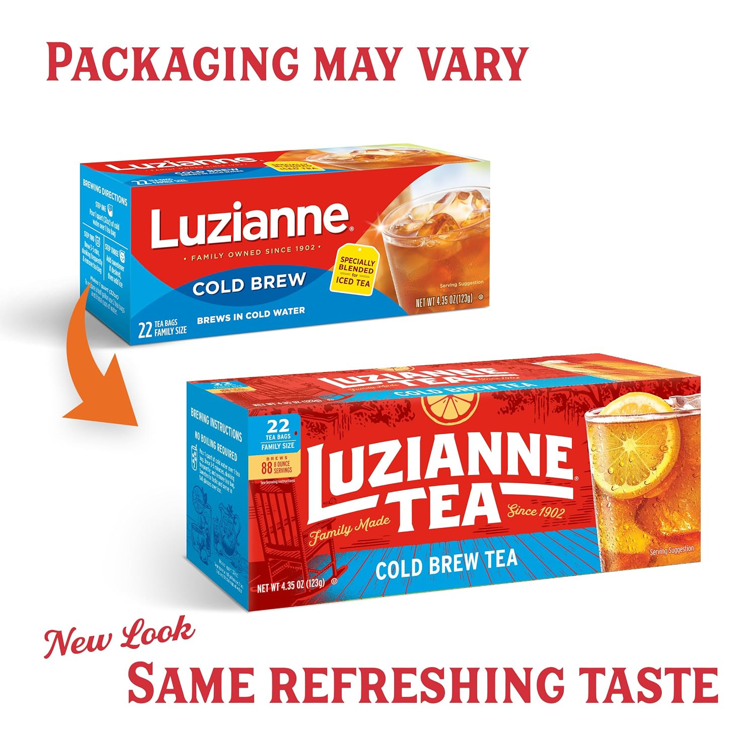 Luzianne Green Tea Bags, Family Size, 24ct Box (Pack of 1)