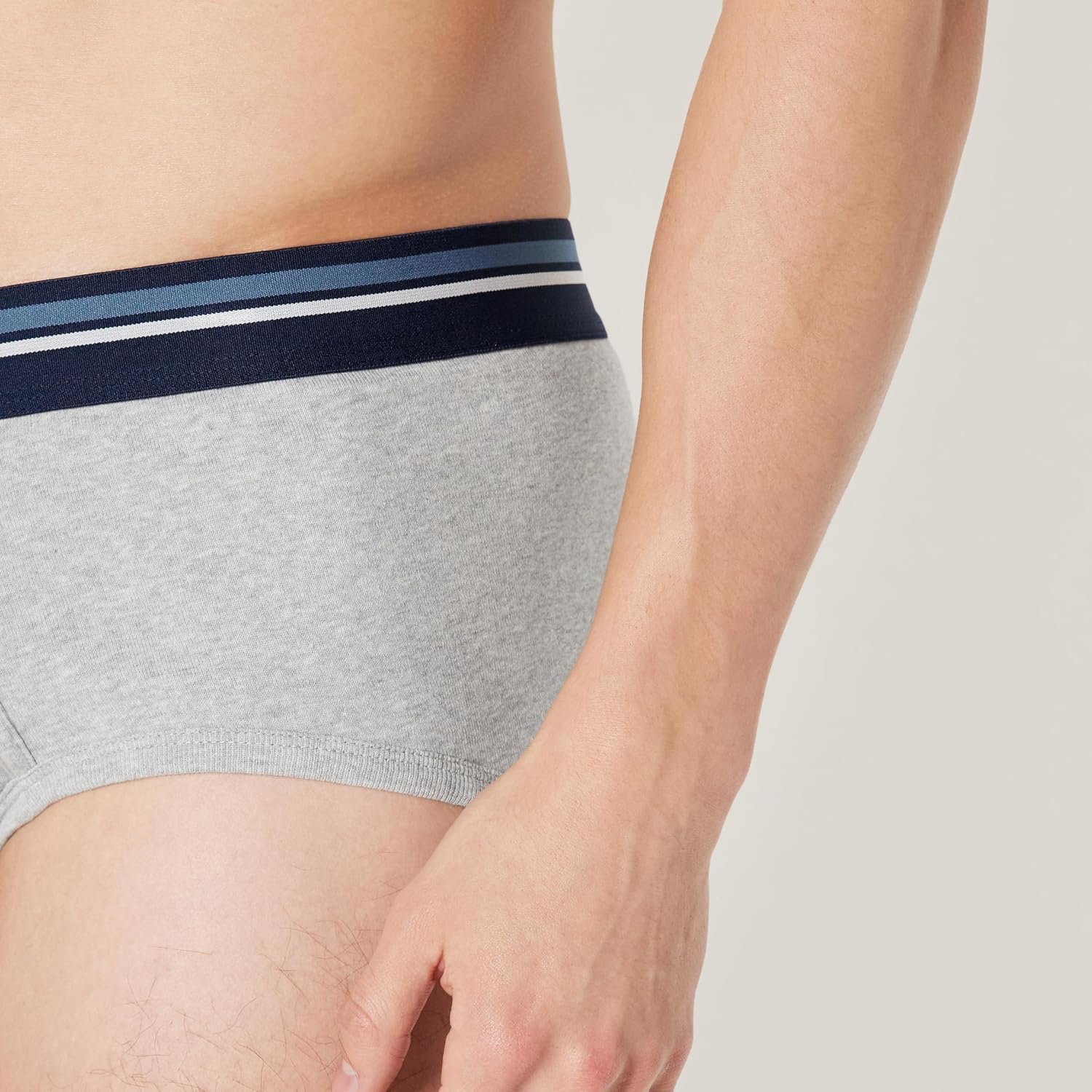 Amazon Essentials Men's Breathable Ribbed Knit Briefs with Elasticized Waistband, Multipacks