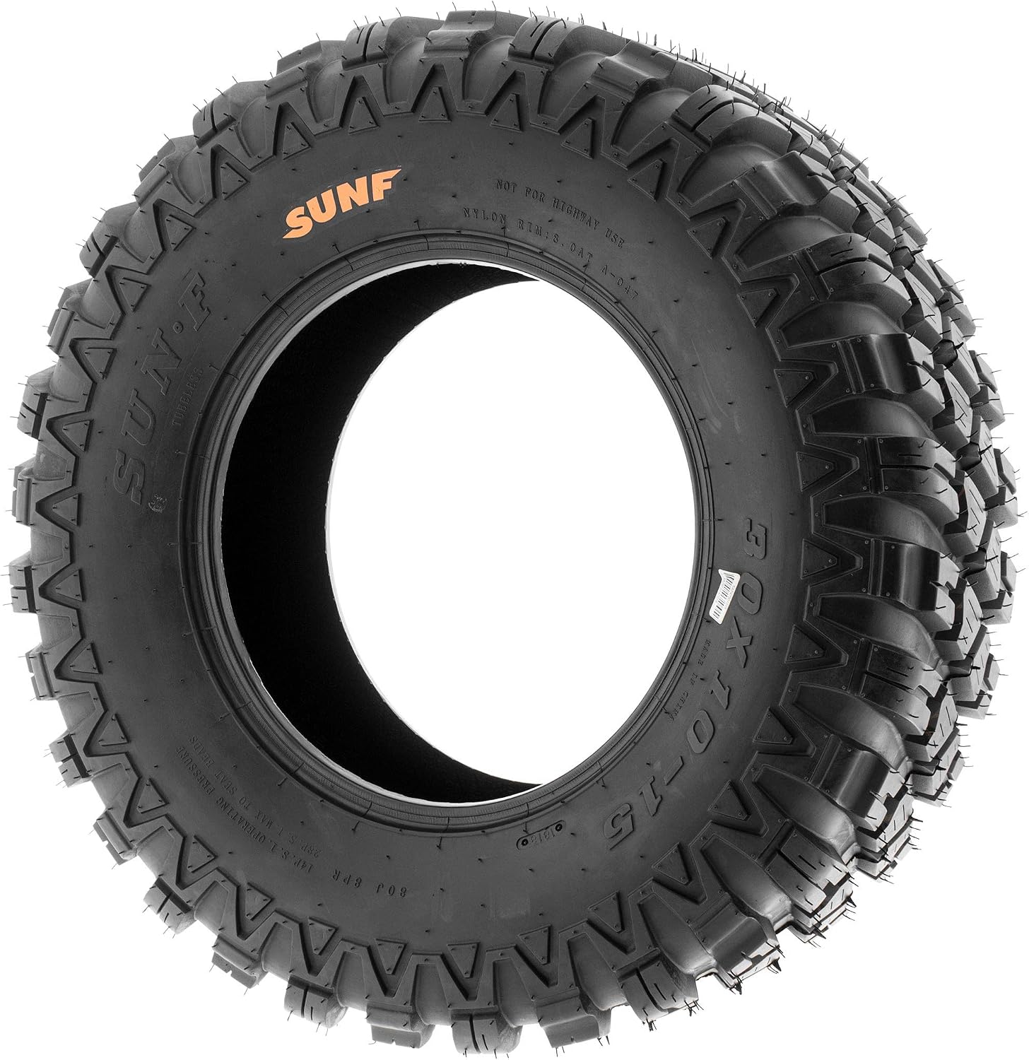 SunF 30x10-15 30x10x15 Loose Over Hardpack ATV UTV Tire 8 PR A047 - SET of 4