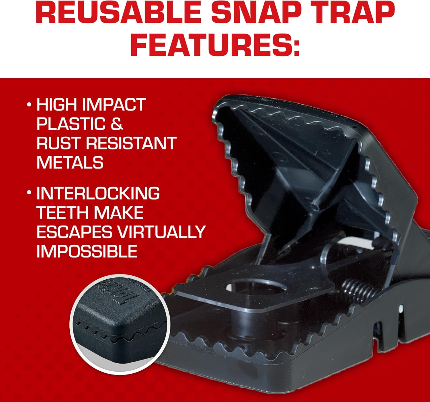 Tomcat Tunnel Trapping System | Rat & Mice Traps - 1 Tunnel Station and 2 Reusable Snap Traps