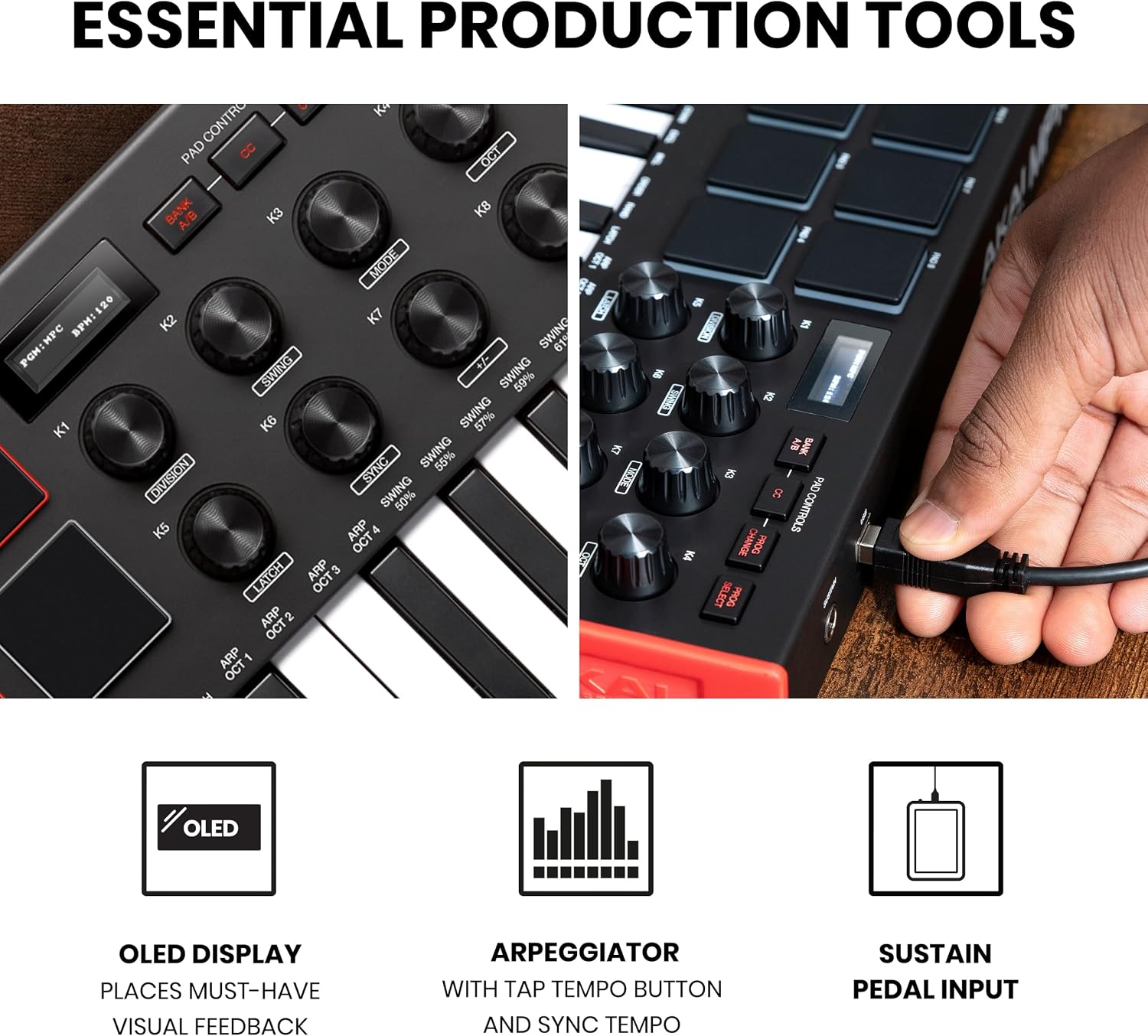 Akai Professional MPK Mini MK3 25-Key USB MIDI Keyboard Controller