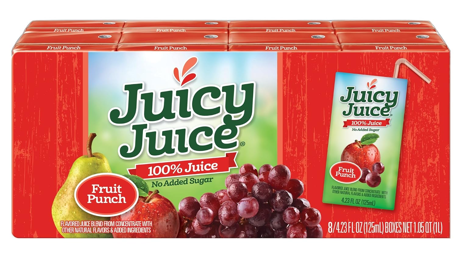 Juicy Juice Apple, 4.23 Ounce Boxes, 8 Count (Pack of 5)