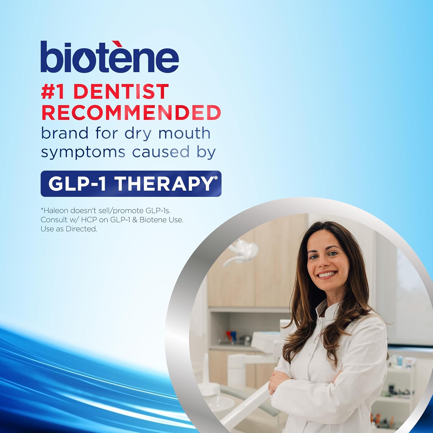 Biotene Oral Rinse Mouthwash for Dry Mouth, 33.8 fl oz | Breath Freshener and Dry Mouth Treatment, Fresh Mint, Alcohol-Free Mouthwash