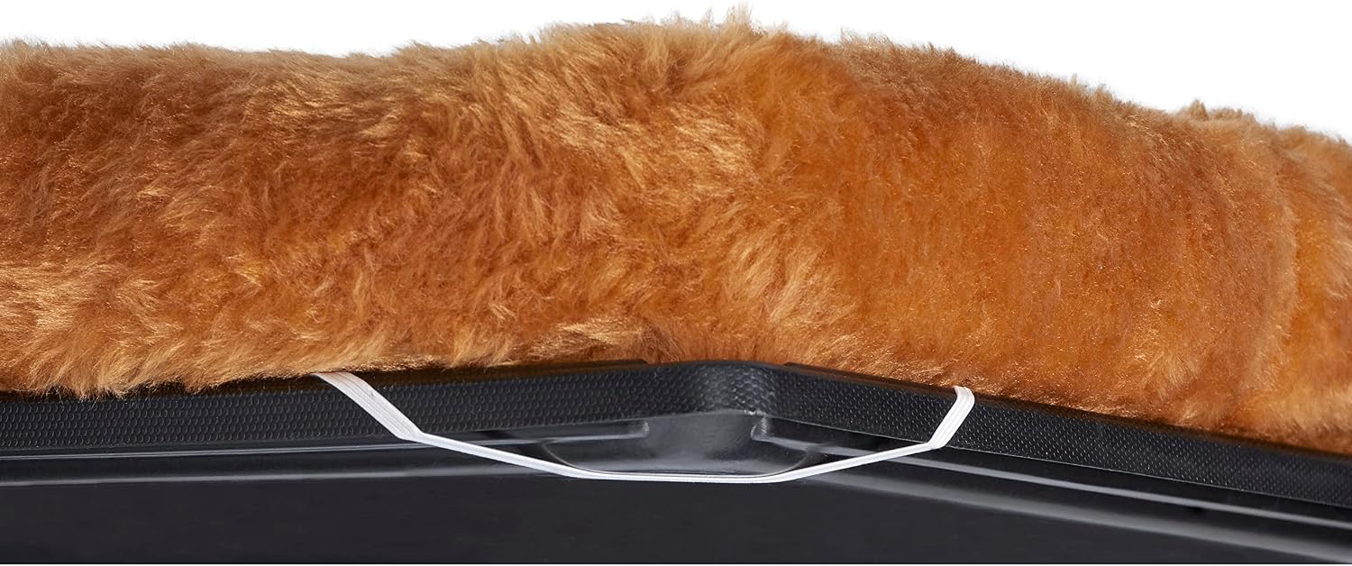 MidWest Homes for Pets QuietTime XXS Dog Bed – Cinnamon Faux Fur Bolster, Ultra-Soft and Machine Washable, Fits 18-Inch Crates and Carriers, for Small Dogs and Cats