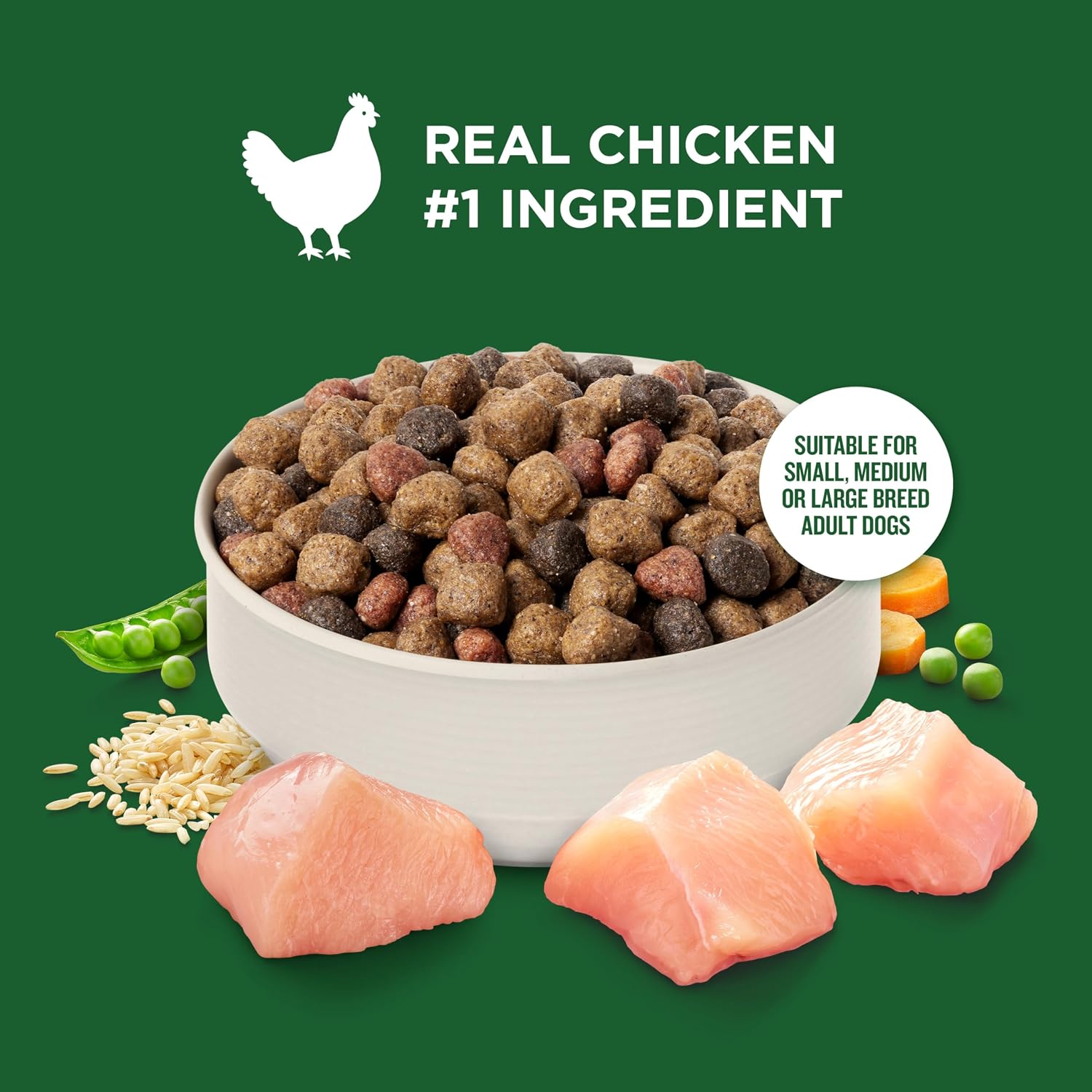 Nutrish Dry Dog Food, Real Chicken & Veggies, 28 lb. Bag (Rachael Ray)
