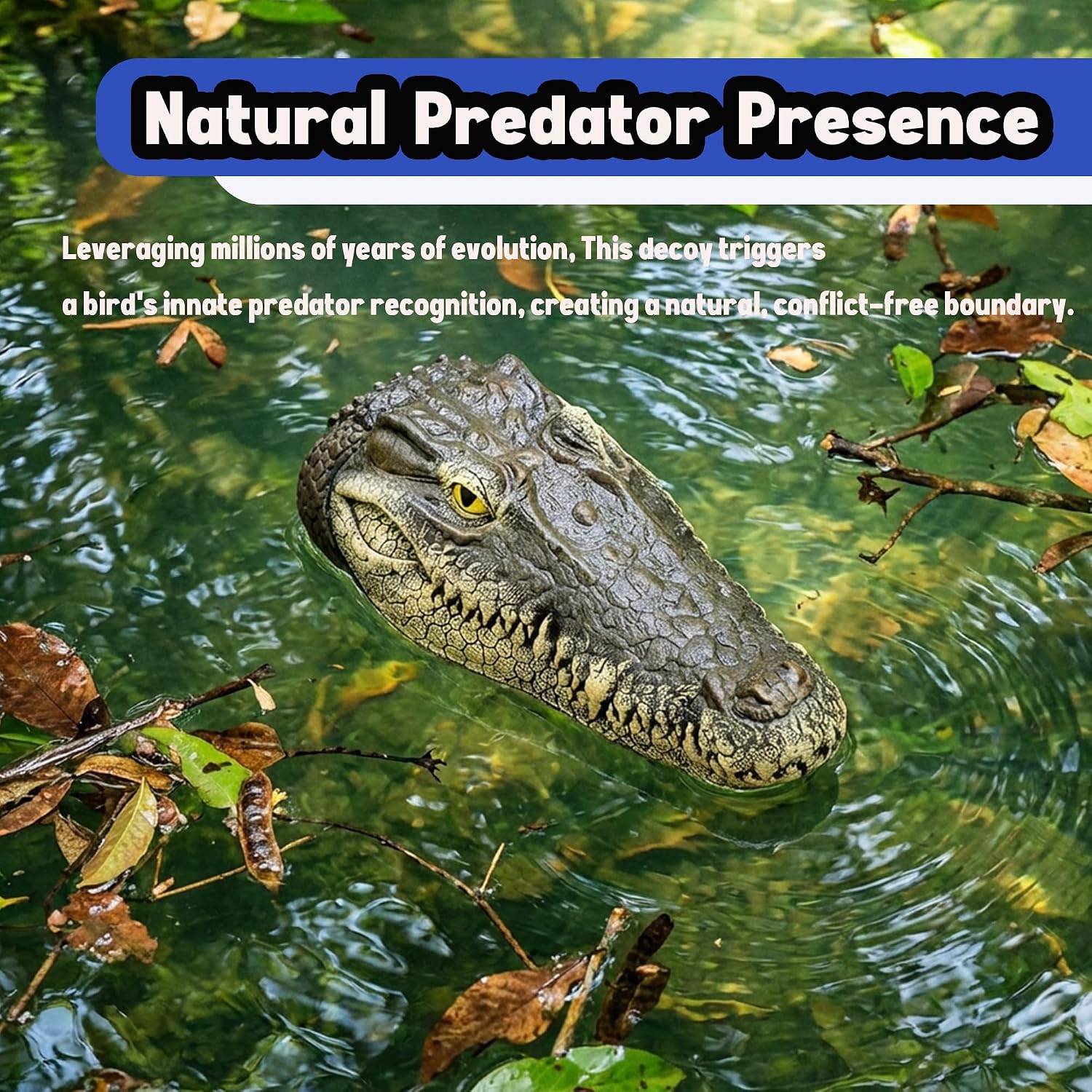 Floating Alligator Head