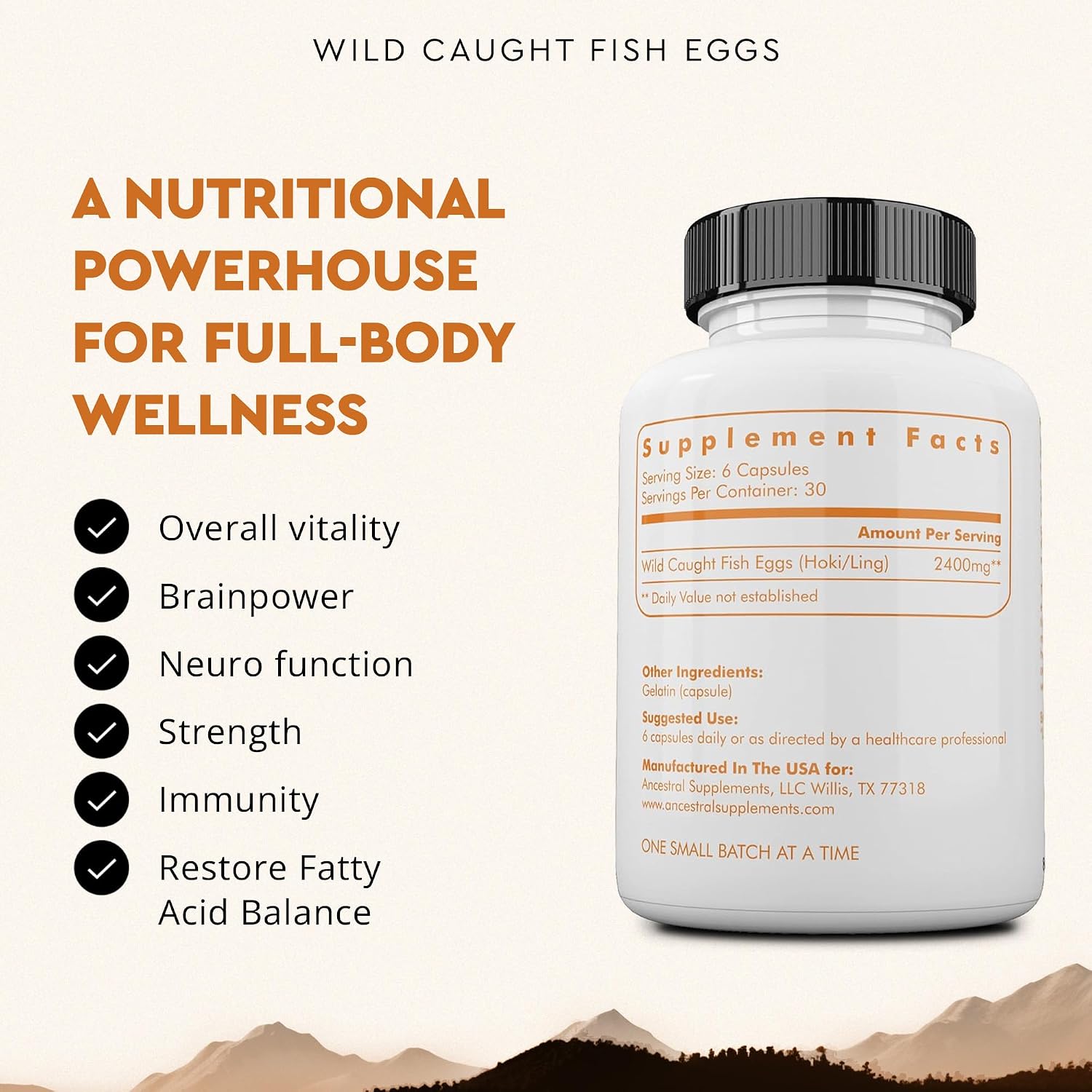 Ancestral Supplements Grass Fed Beef Prostate Supplement with Liver, 180 Ct | Supports prostate wellness alongside liver cleanse detox, promoting men's overall health and vitality.