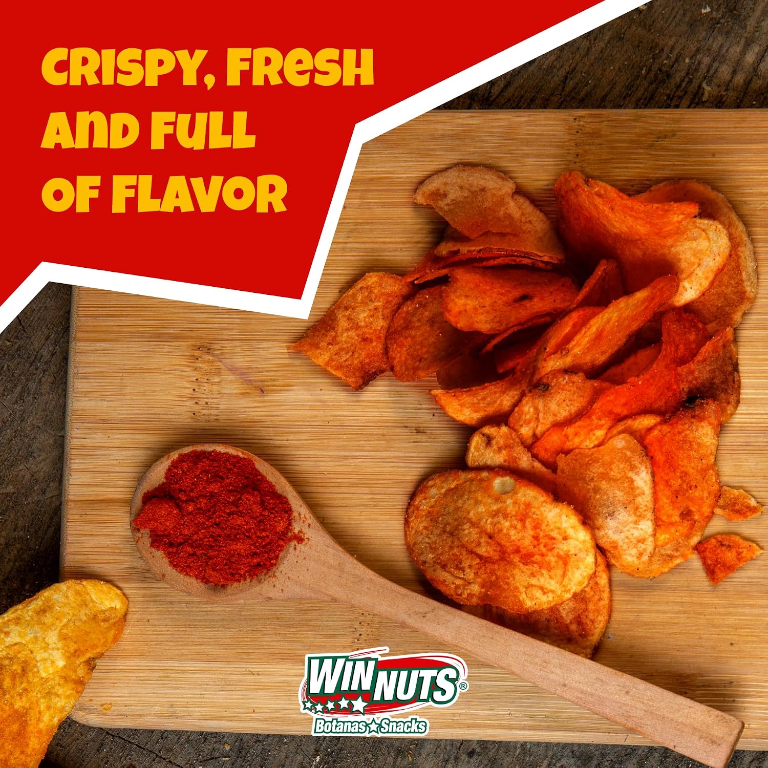 WINNUTS Jalapeño Chips Kettle Cooked (3 Pack, 5.6 oz Each) | Authentic Mexican Style Spicy Potatoes Chips | Homestyle "Papa Casera" for Parties