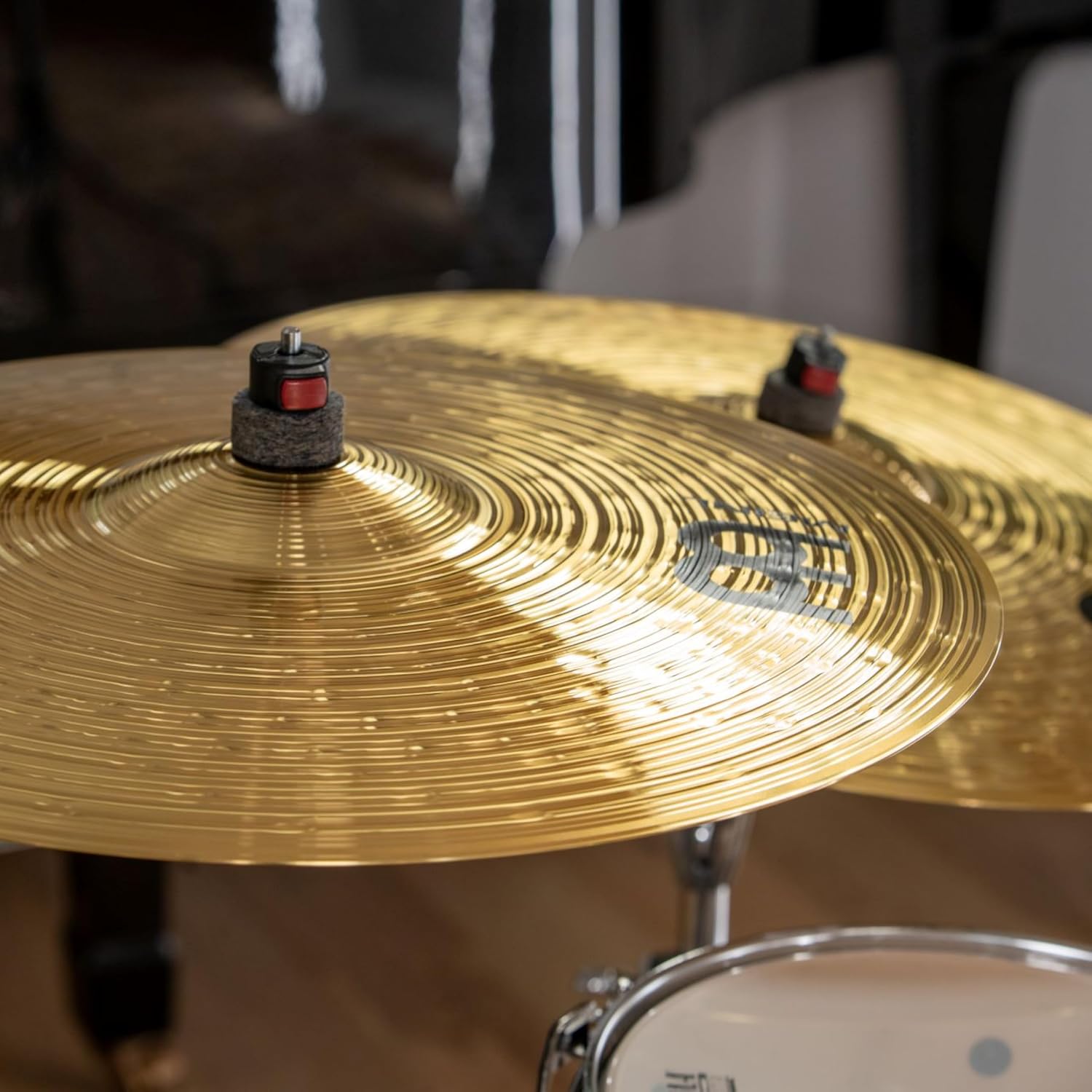 Meinl 18" Crash/Ride Cymbal - HCS Traditional Finish Brass for Drum Set, Made in Germany, 2-YEAR WARRANTY (HCS18CR) | Durable Brass Alloy