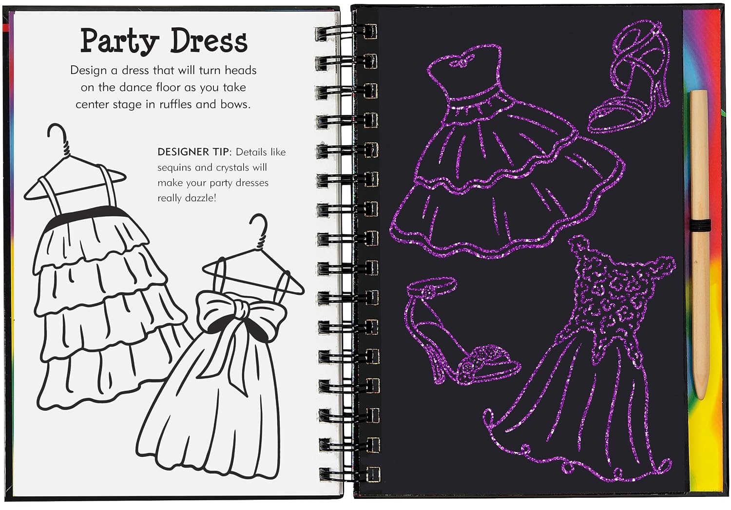 Scratch & Sketch Fashion Show (Trace Along)