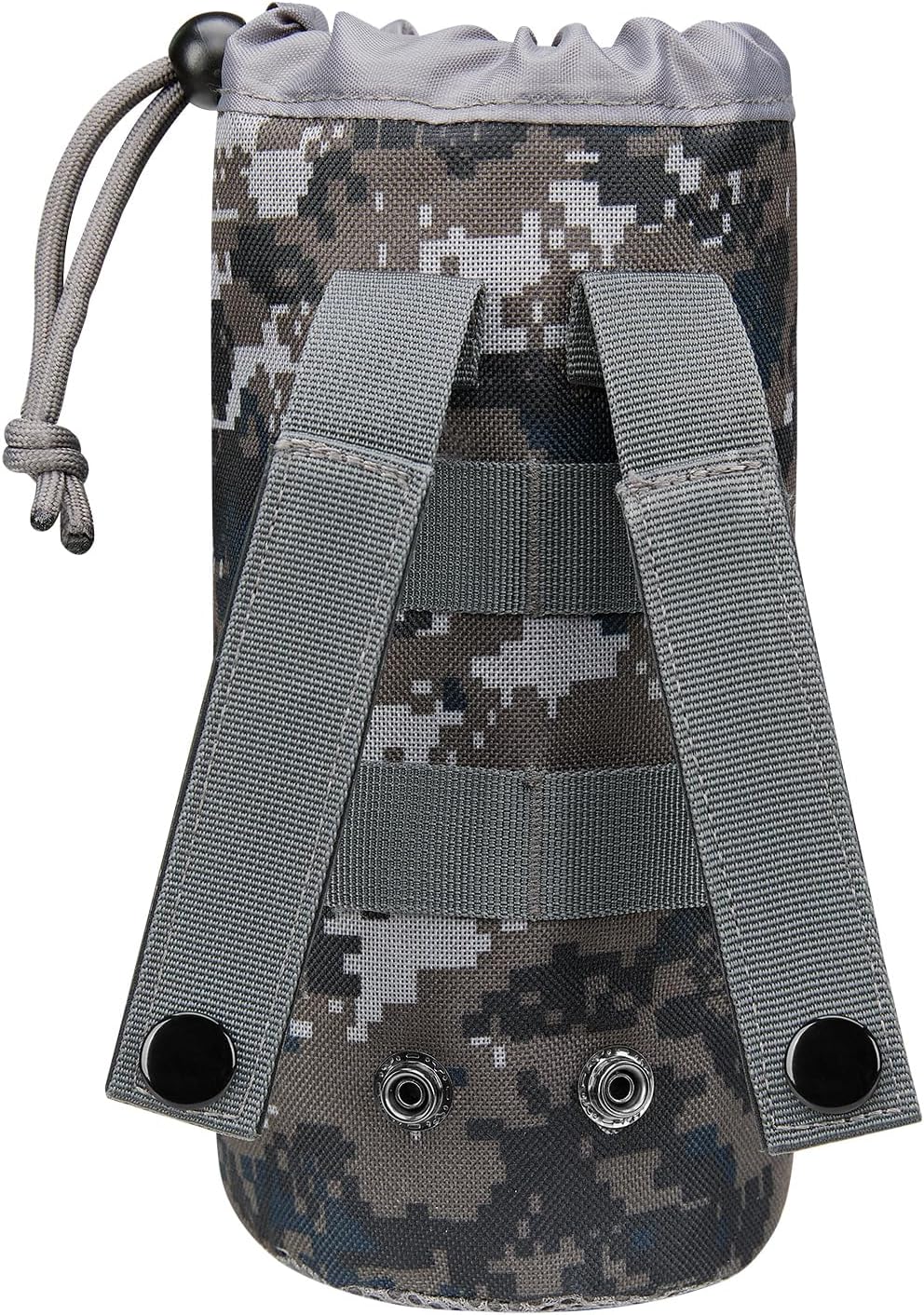 Gonex MOLLE Bottle Pouch, Drawstring Water Bottle Holder | 900D Oxford, Mesh Bottom, Fits MOLLE Packs & Vests, Flexible Height, Holds Bottles or Umbrellas