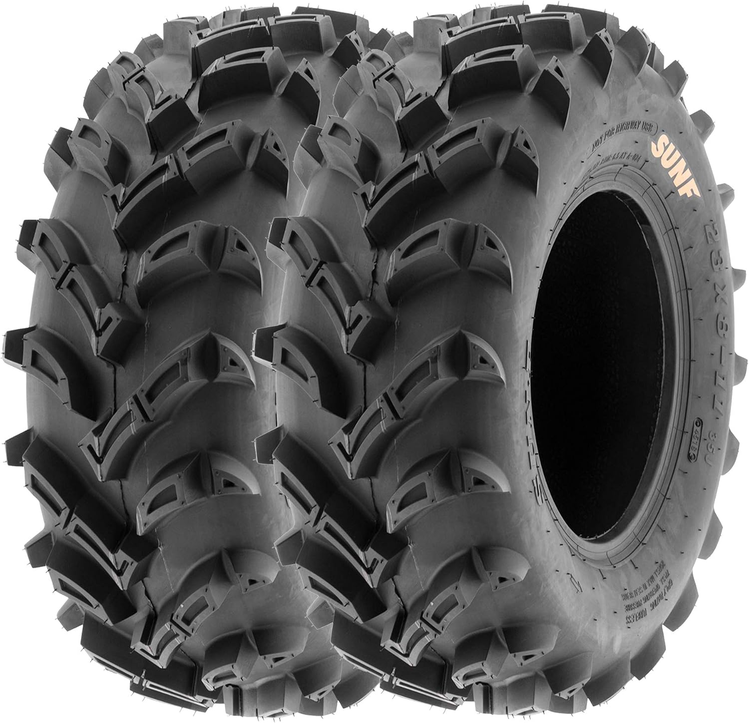 SunF Set 2 ATV Tires 22x11-9 Muddy 22x11x9 Dirt Mud 6 PR A024