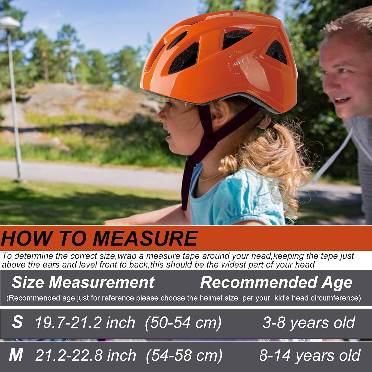 Kids Bike Helmet,2 Sizes for Youth Child Girls & Boys