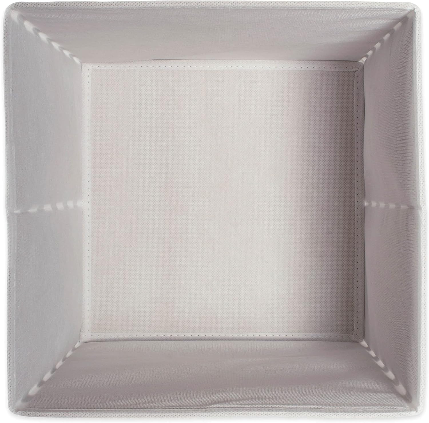 DII Woven Polyester Storage Bin, Polka Dot, White & Gold, Large Set of 2