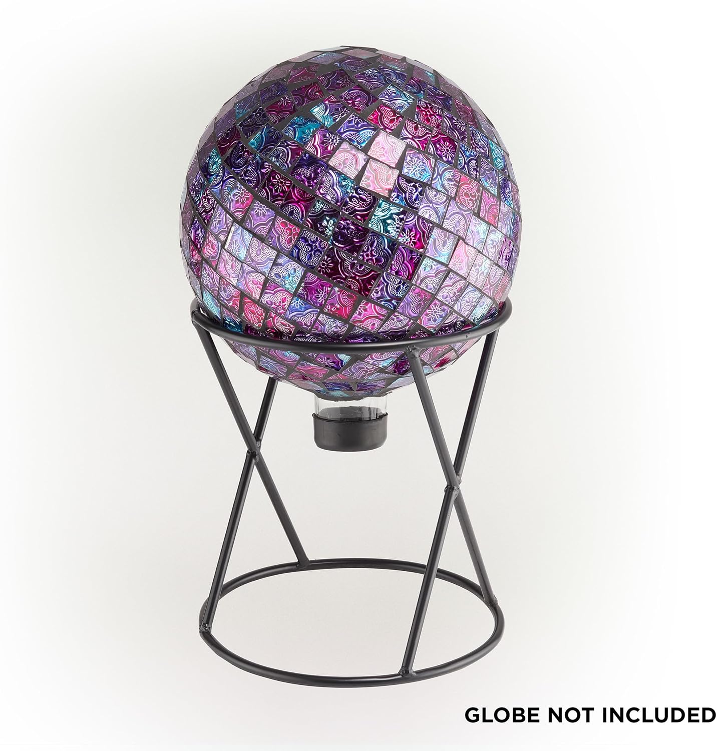 Alpine Corporation 12" Tall Indoor/Outdoor Roman Column Gazing Globe Display Stand