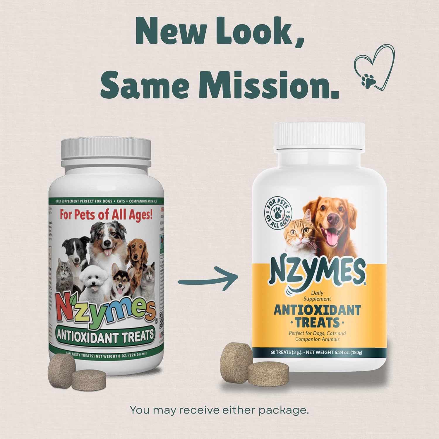 Antioxidant Treats - for Dogs Joints, HIPS, Paralysis, Skin, Coat, Hair Loss, Aging, Digestion, Neurological, Seizures - 60 Treats - Made in The USA