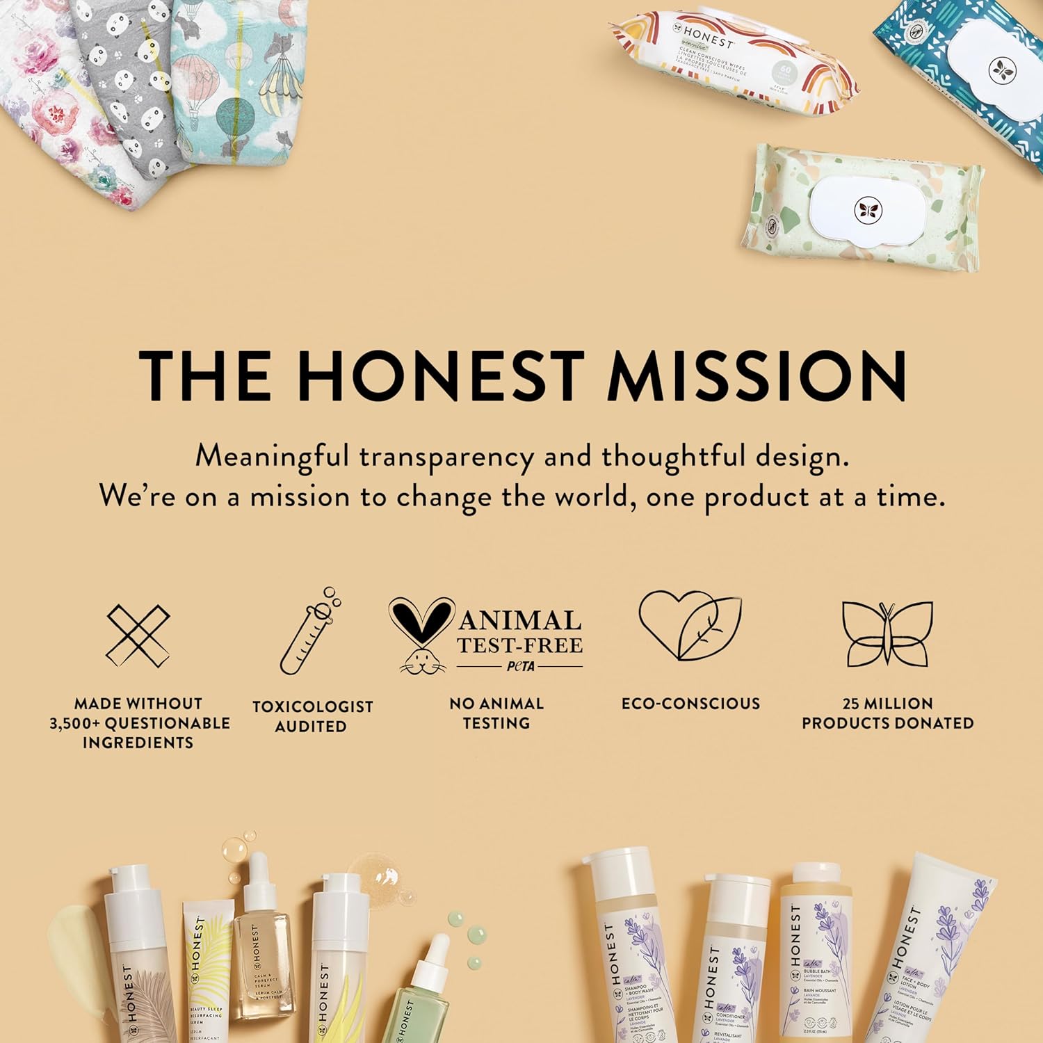 The Honest Company Shampoo, Body Wash, Conditioner, Lavender Calm, 20 fl oz