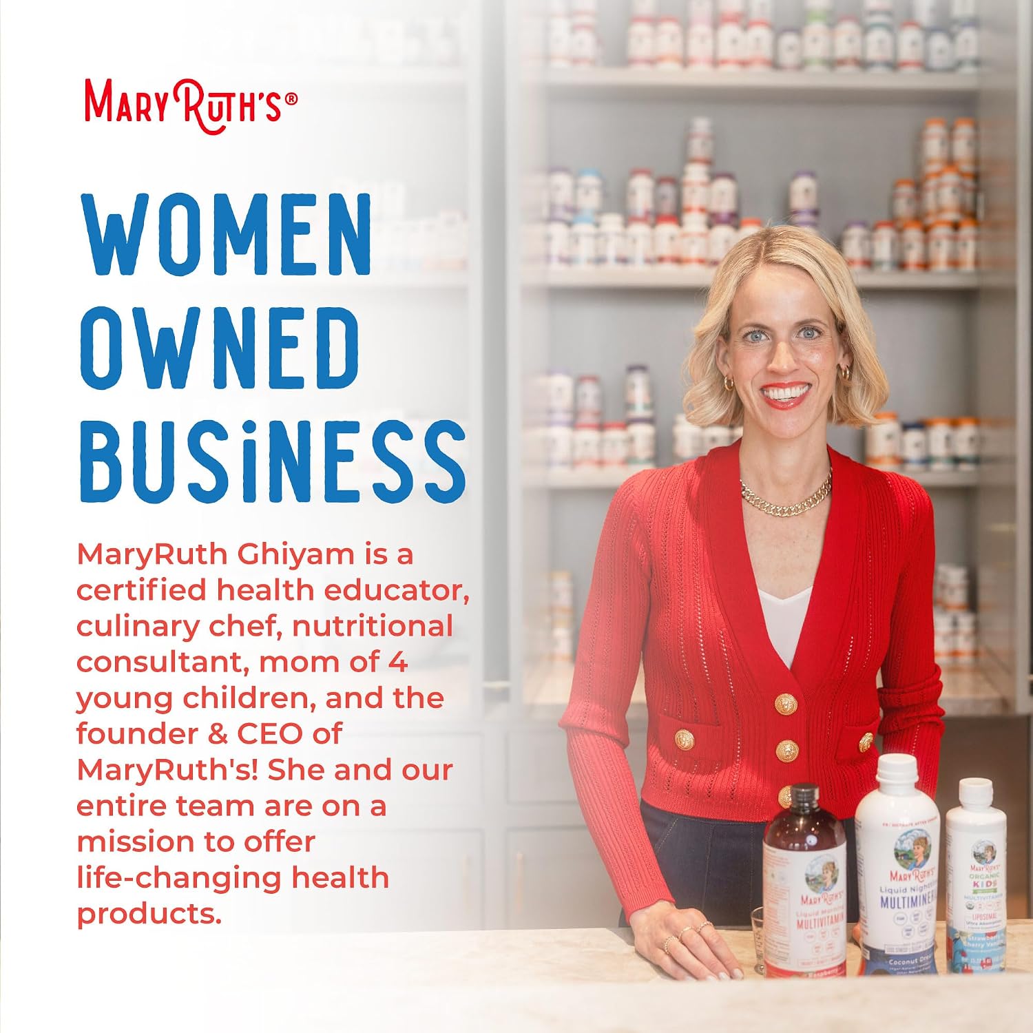MaryRuth's Liquid Morning Multivitamin Essentials+, 2 Flavors, Vegan, 32oz