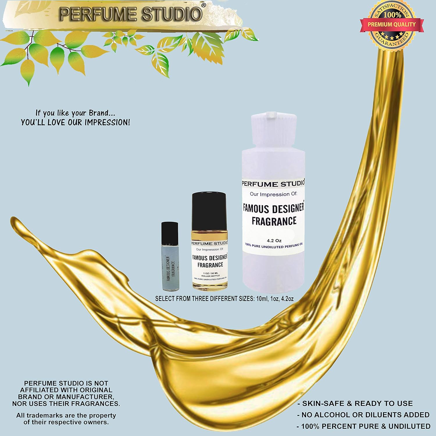 Perfume Studio Fragrance Oil Impression. Roll On Compatible with: (F'ng Fabulous Type, 1oz)