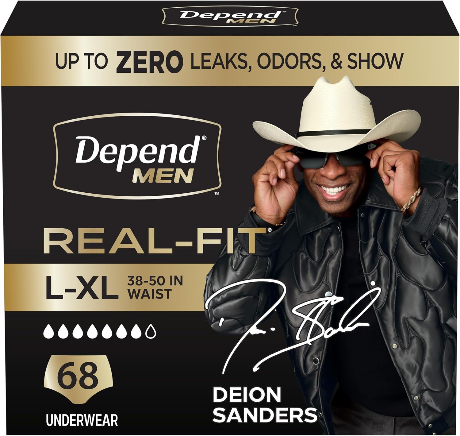 Depend Real Fit Adult Diapers, Incontinence Underwear for Men, Disposable, Maximum Absorbency, Small/Medium, Grey, 56 Count (2 Packs of 28), Packaging May Vary