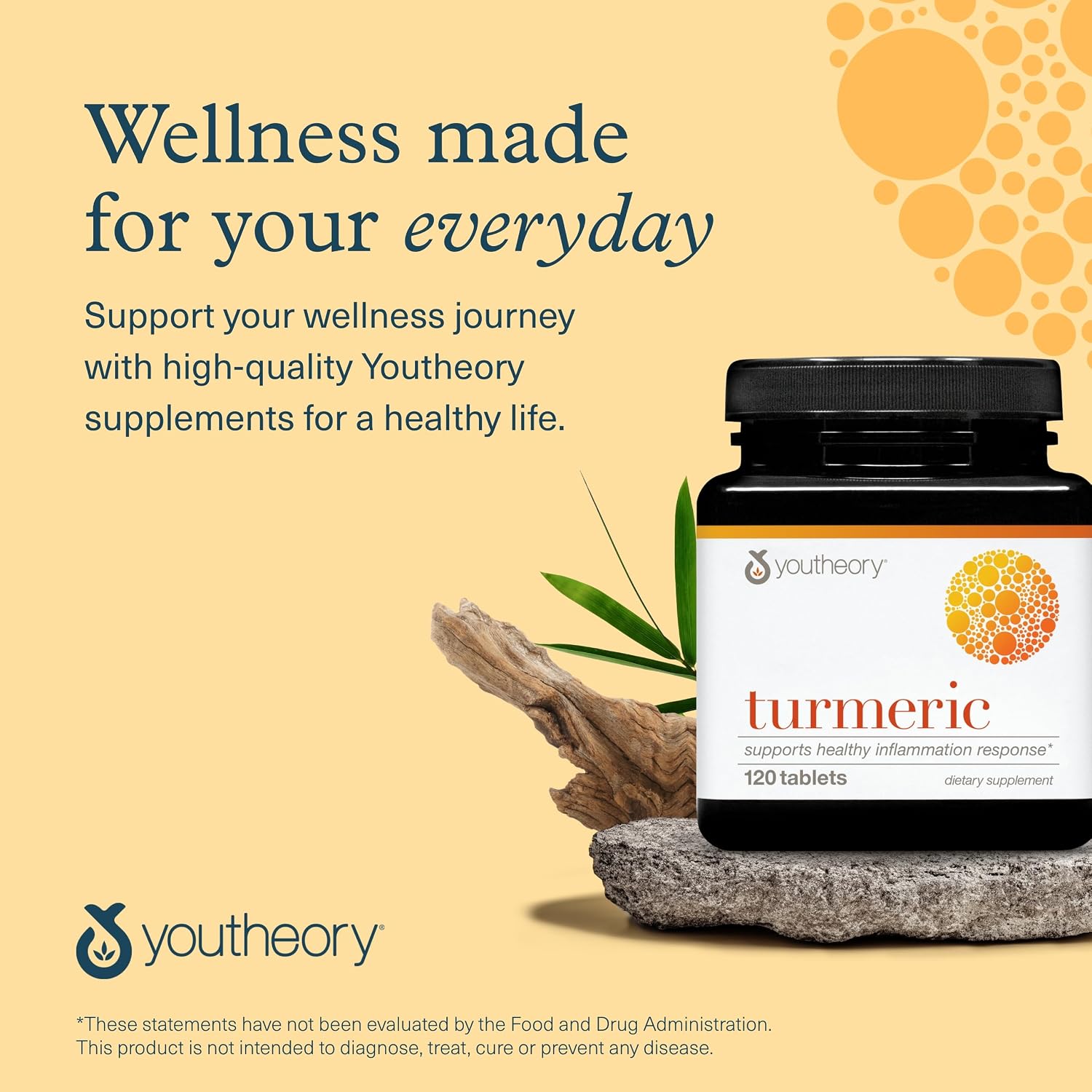 Youtheory Turmeric - 450 mg Turmeric Curcumin Supplement - with Piperine & Bioenhancers - Clinically Studied Curcumin Complex - for Muscle & Brain