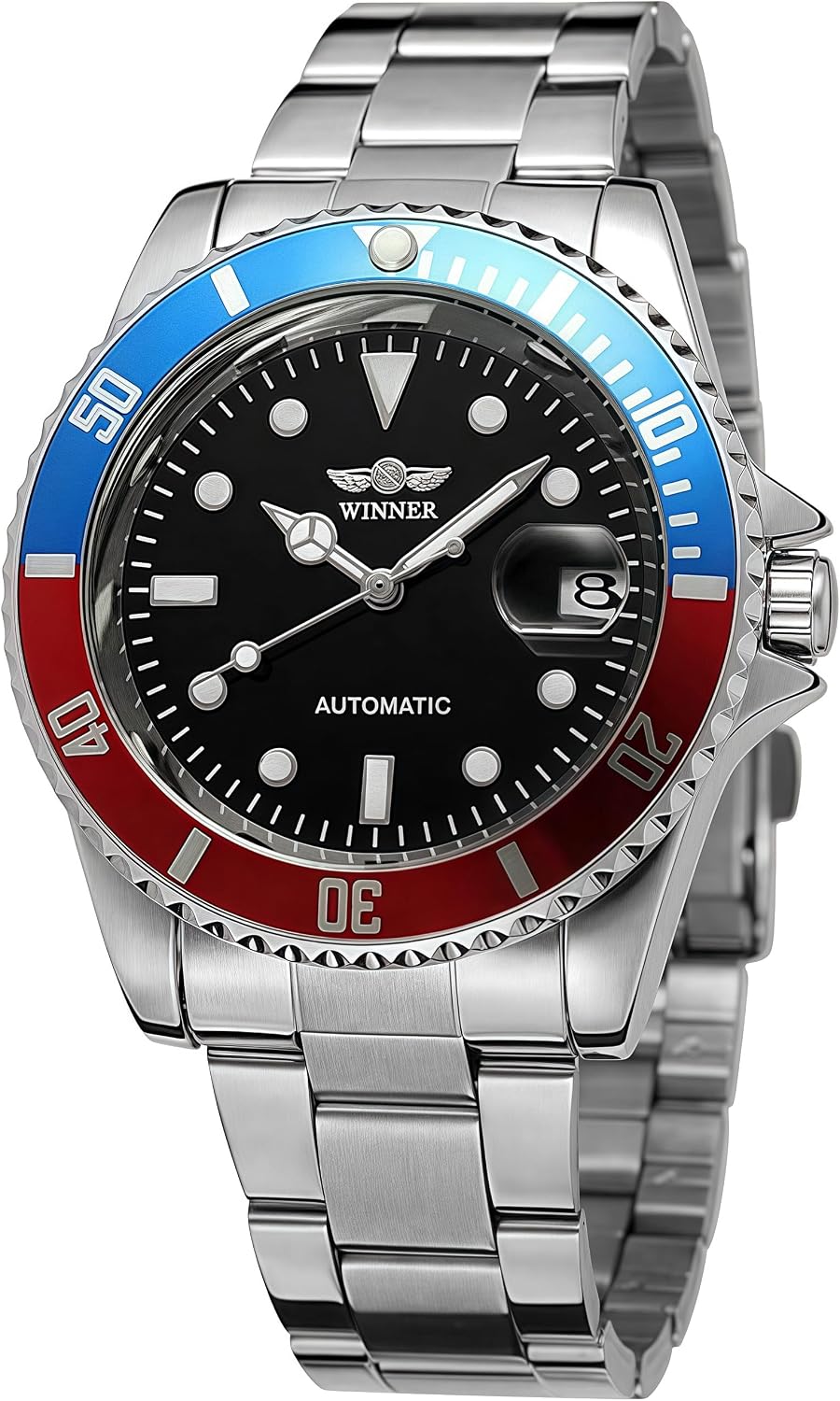 MASTOP Mens Automatic Mechanical Watches Stainless Steel Waterproof Luxury Watch for Men Reloj Automático para Hombre