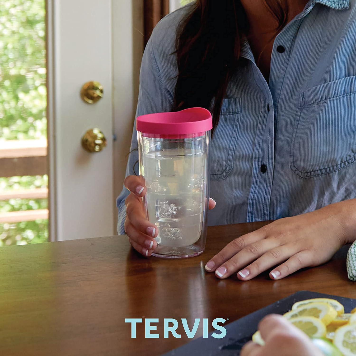 Tervis Plastic 1069599 Coca-Cola - Diet Coke Tumbler with Wrap and Frosted Lid 24oz, Clear