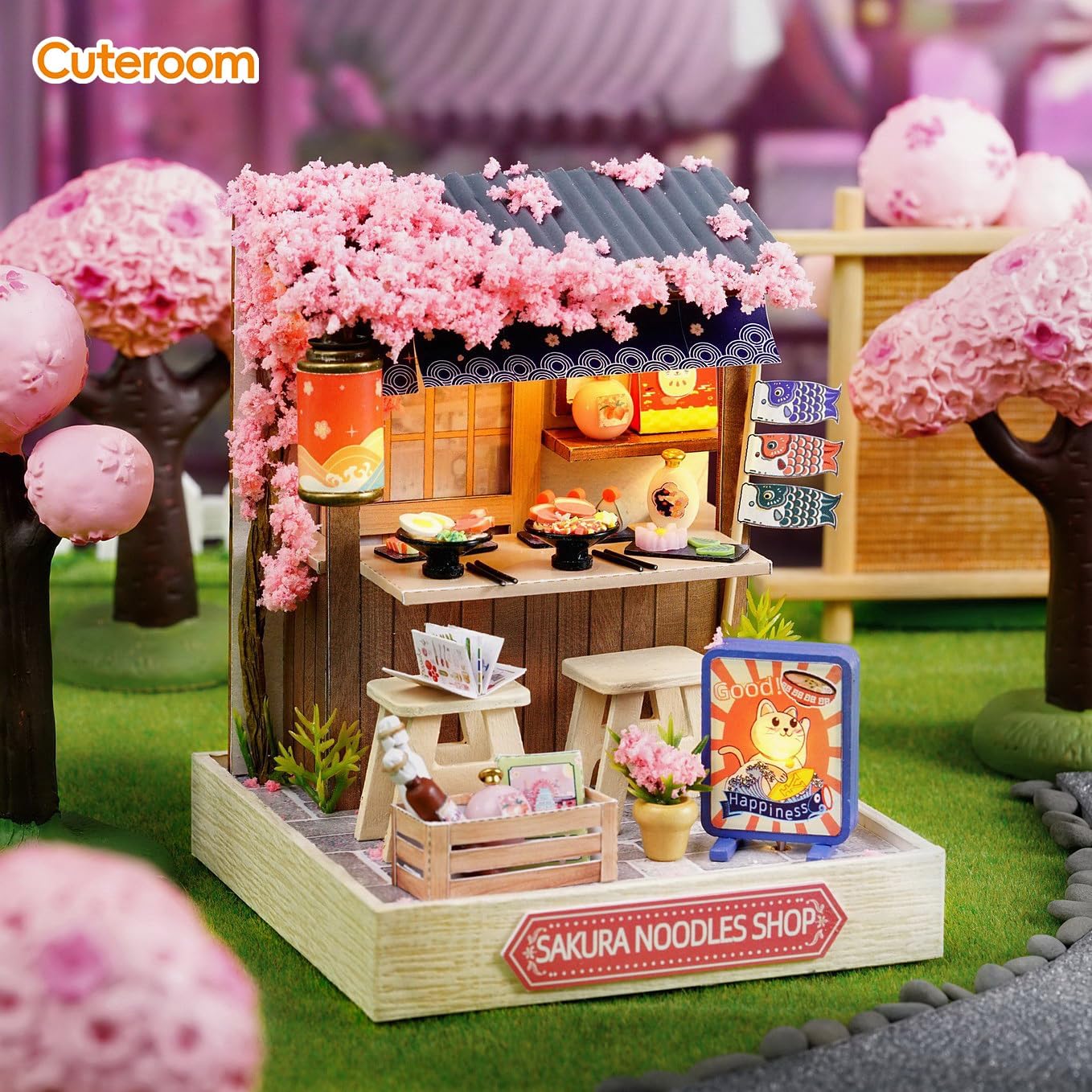 CUTEROOM DIY Doll Room Miniature Furniture Wooden House Kit-Study Room
