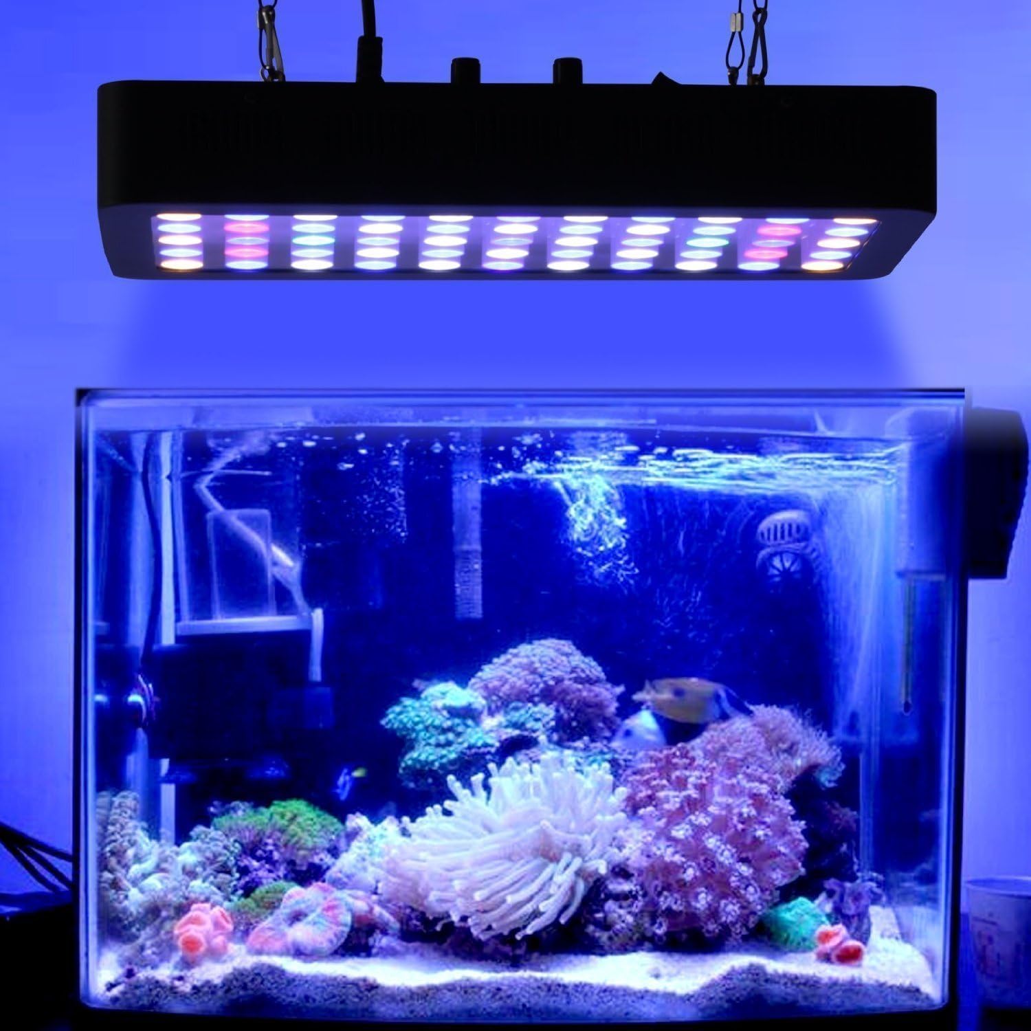 ARKNOAH LED Aquarium Light 165W, Full Spectrum Dimmable | Adjustable Brightness 10-100% for Fresh and Saltwater Tanks
