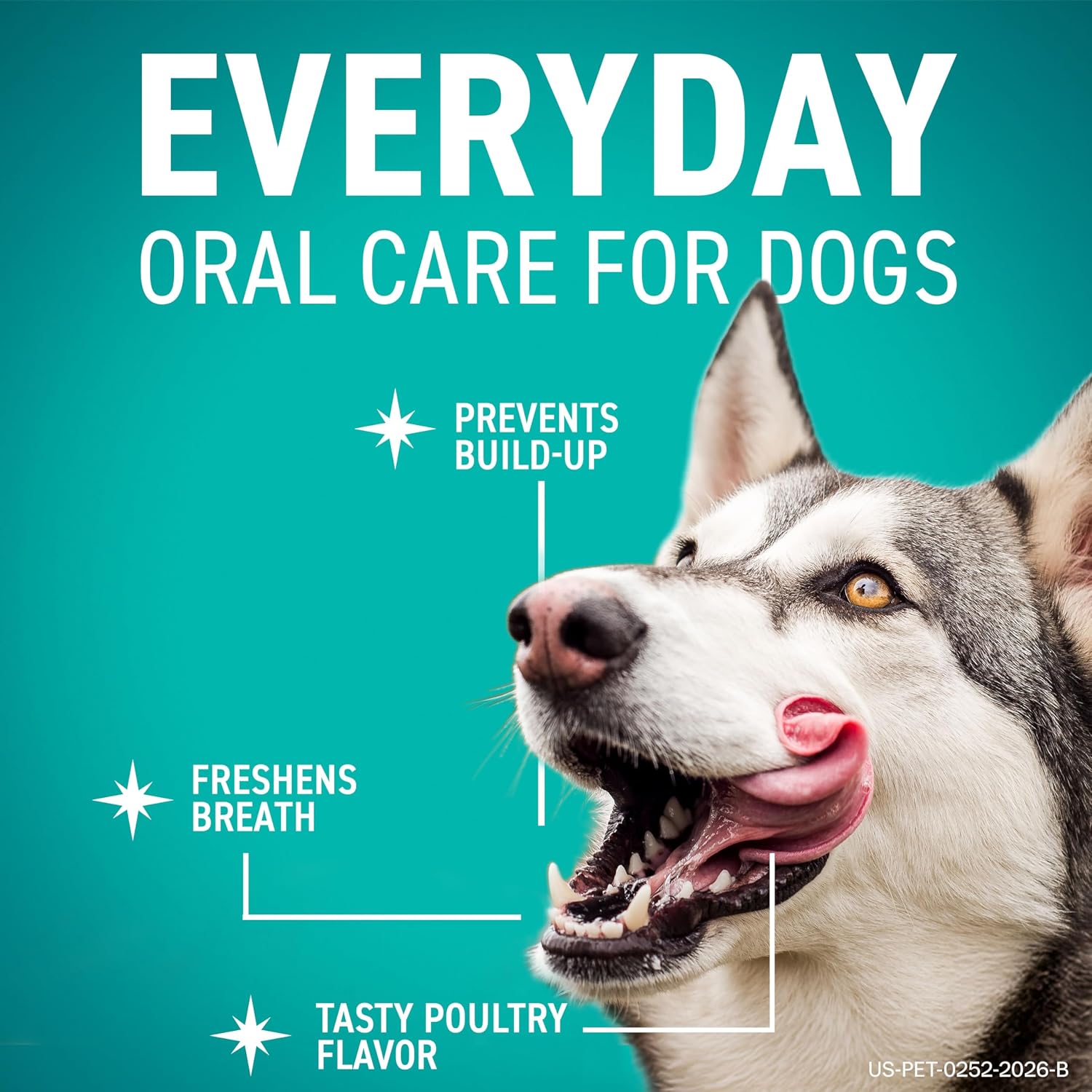 ORAVET Dental Chews for Dogs, Oral Care and Hygiene Chews (Small Dogs, 10-24 lbs.) Blue Pouch, 30 Count | VOHC-accepted dual-action chew reduces plaque & tartar, freshens breath barrier vet-recommended
