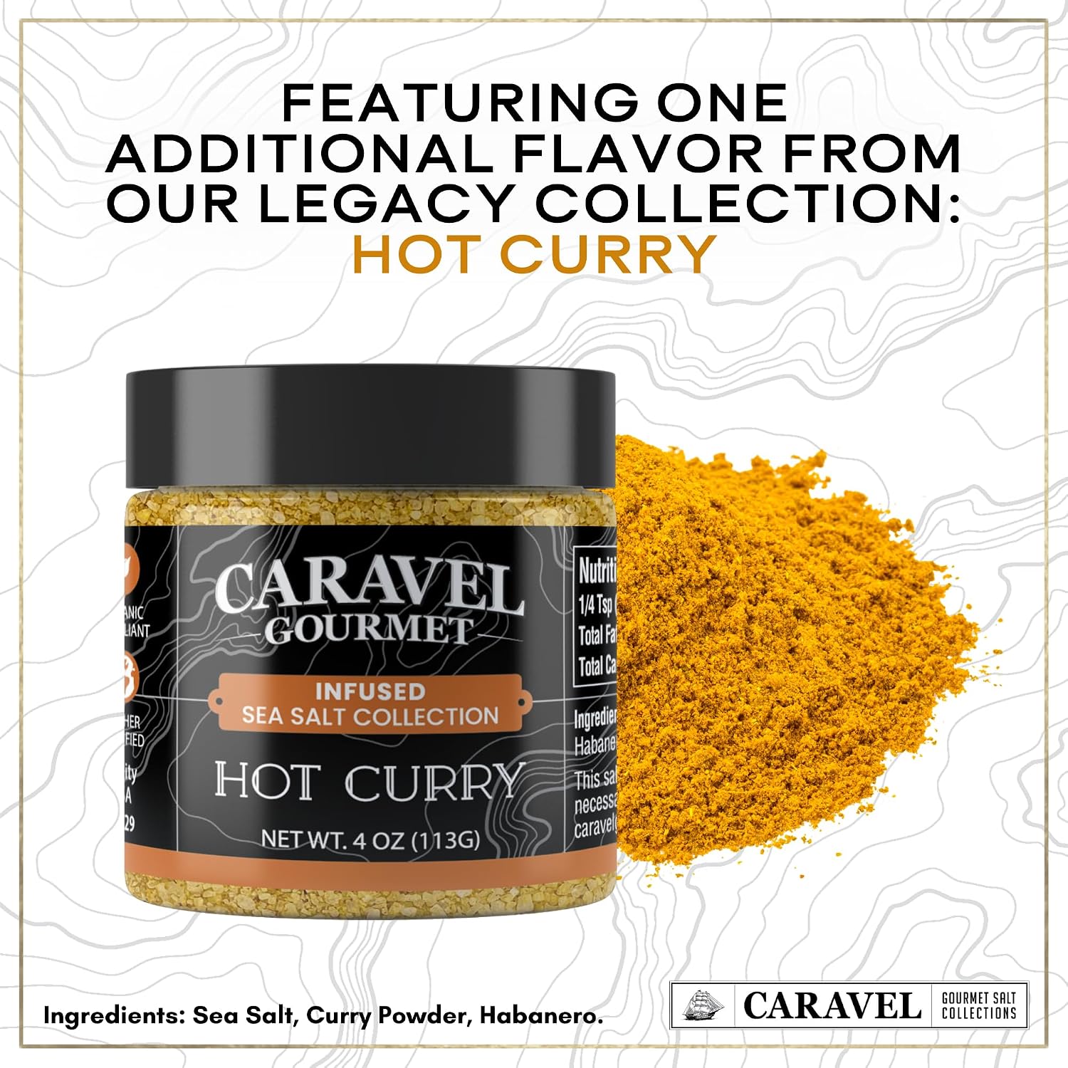 Caravel Gourmet Smoked Sea Salt Sampler, 6-Flavor Grilling Salts, 0.5 oz | Grilling & cooking salts bundle, finishing salt & spice variety pack gift for special occasions