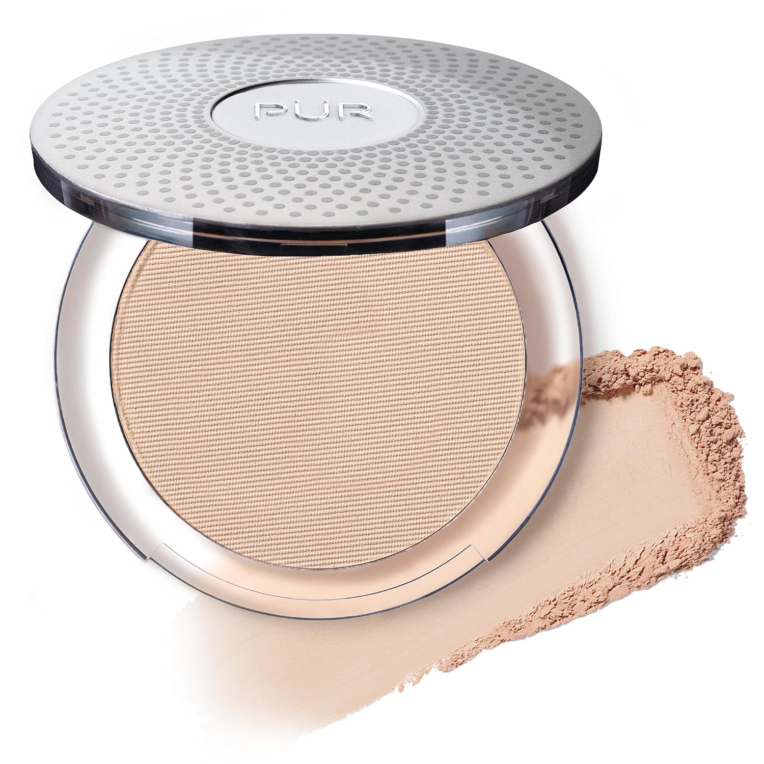 PÜR 4-in-1 Pressed Mineral Makeup Powder Foundation with SPF 15 | Buildable Foundation Coverage - Smooth, Even-Looking Complexion Makeup Delivers Custom Coverage and Comfortable Everyday Wear