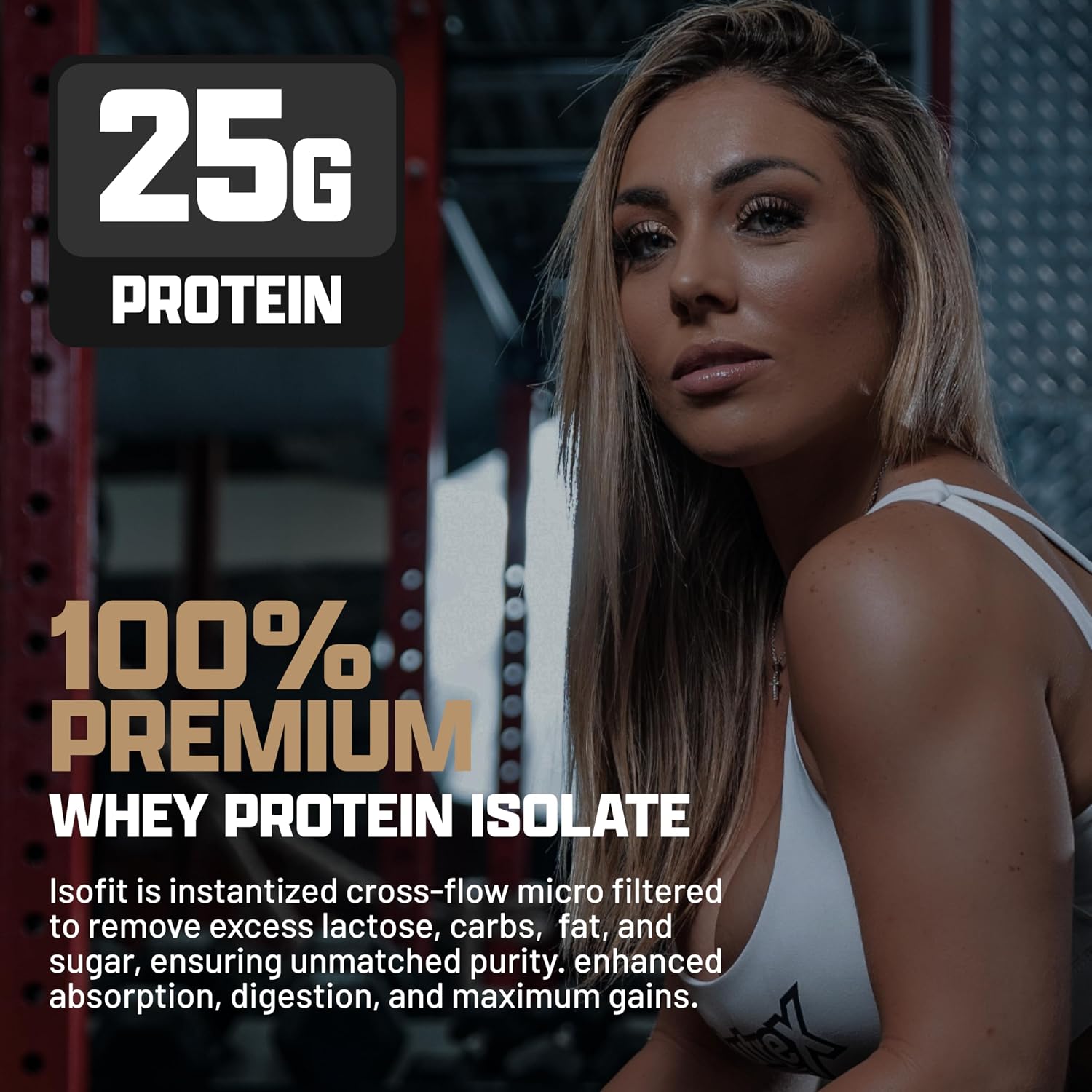 Nutrex Research IsoFit Chocolate Whey Isolate Protein Powder 100% Whey Protein Isolate | Muscle Recovery, Naturally High EAAs | Fast Absorbing, Easy Digestion | (Chocolate Shake 2lbs 30 Servings)