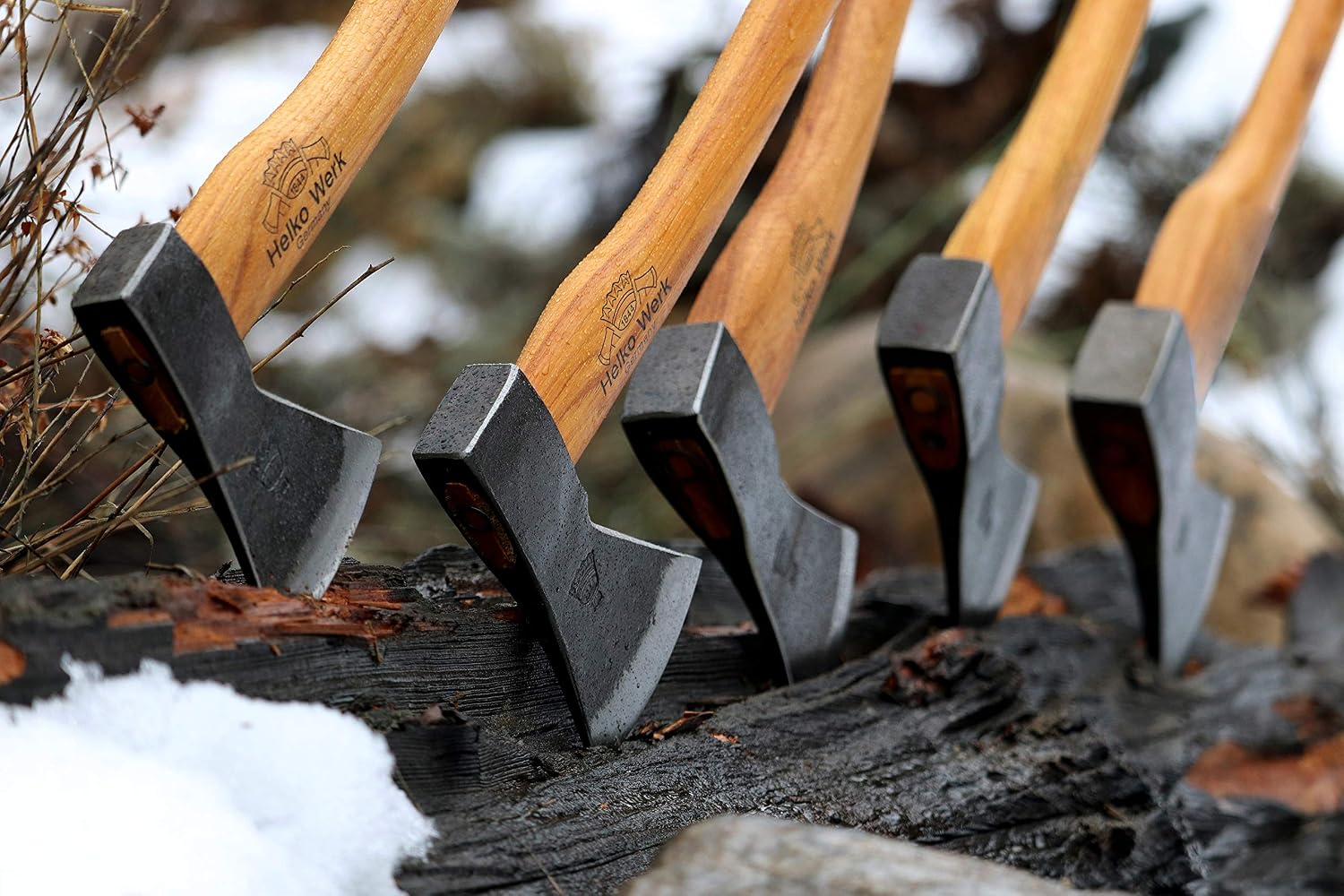1844 Helko Werk Germany Traditional Hessen Woodworker Felling Axe (13563) | Made in Germany Hand Forged Felling Axe and Cutting Forest Axe for Felling Trees Head 2-3/4 lbs, Handle 28 inches