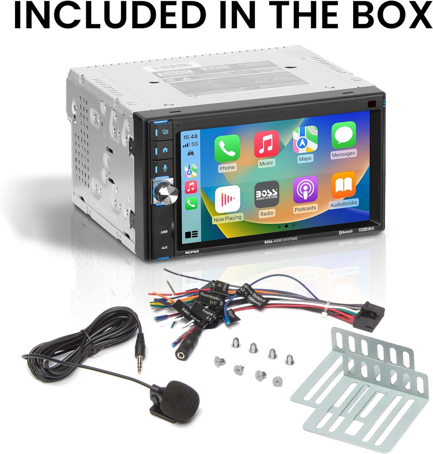 BOSS Audio Systems BVCP9700A CarPlay Android Car Stereo, 7 Inch Touchscreen